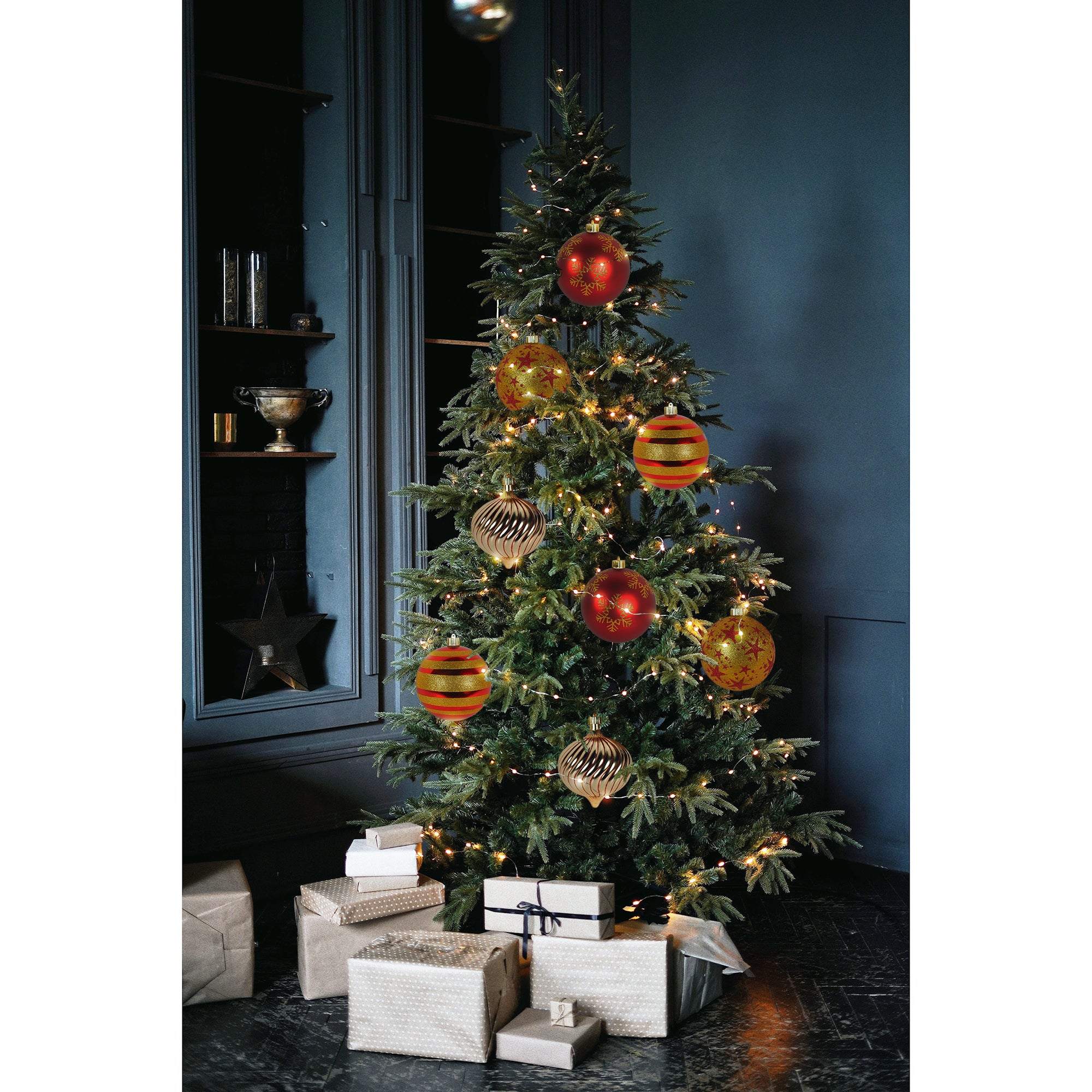 Christmas By Krebs (TV620024A) Shatterproof Decorative Ornament 5.9" (8 pack)