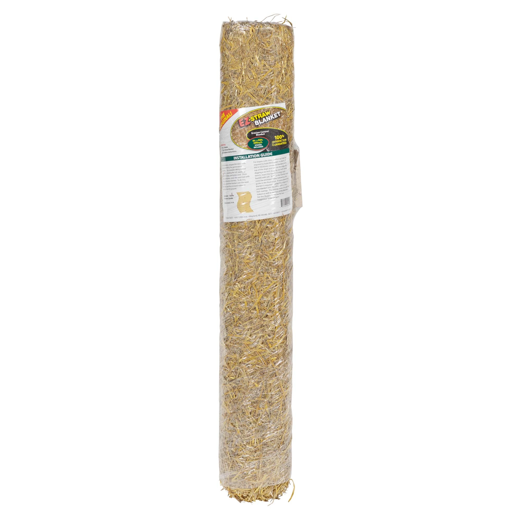 EZ Straw Grass Seed Germination and Erosion Control Blanket, 4ft. x 50ft. (200 sq ft)