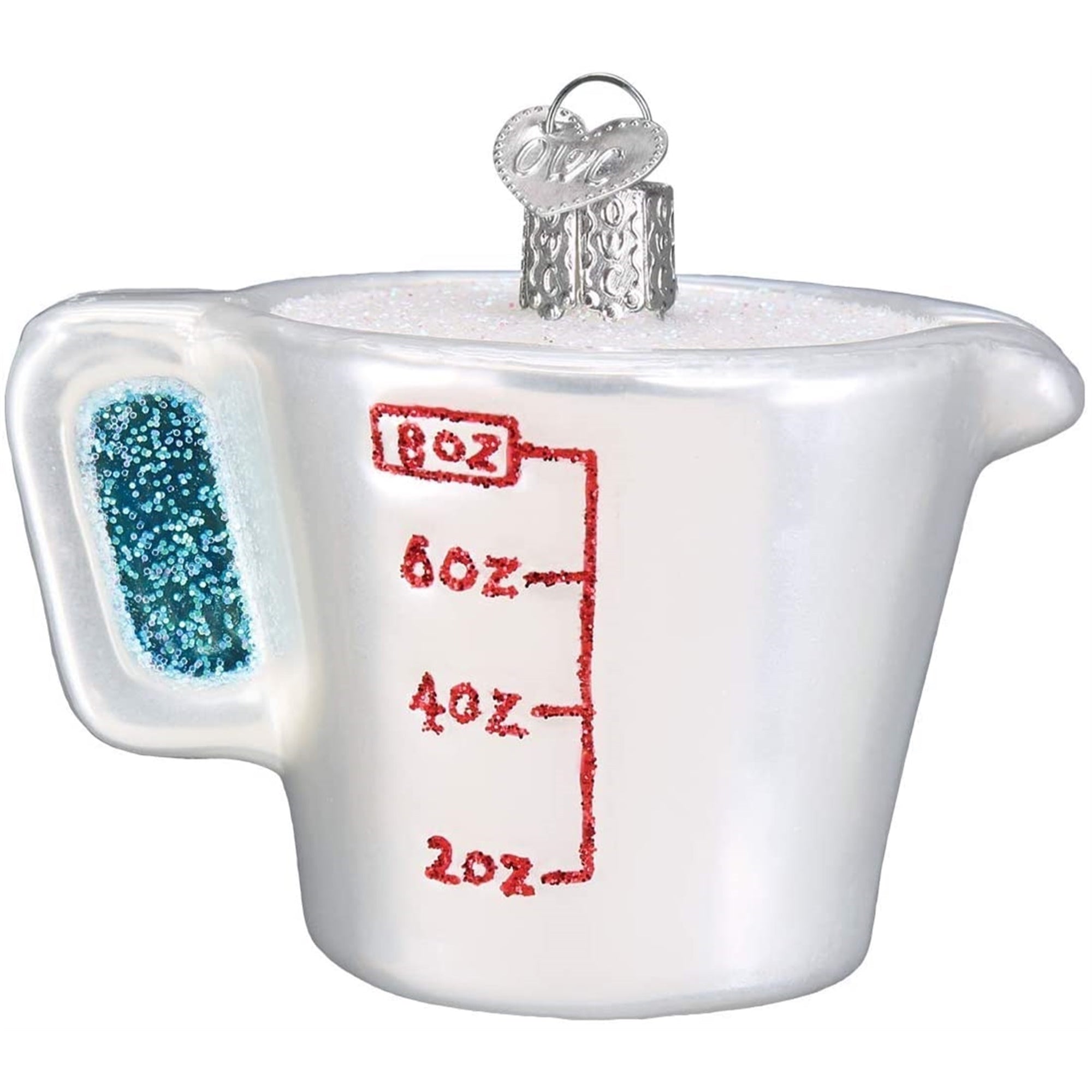 Old World Christmas Blown Glass Ornament for Christmas Tree, Measuring Cup
