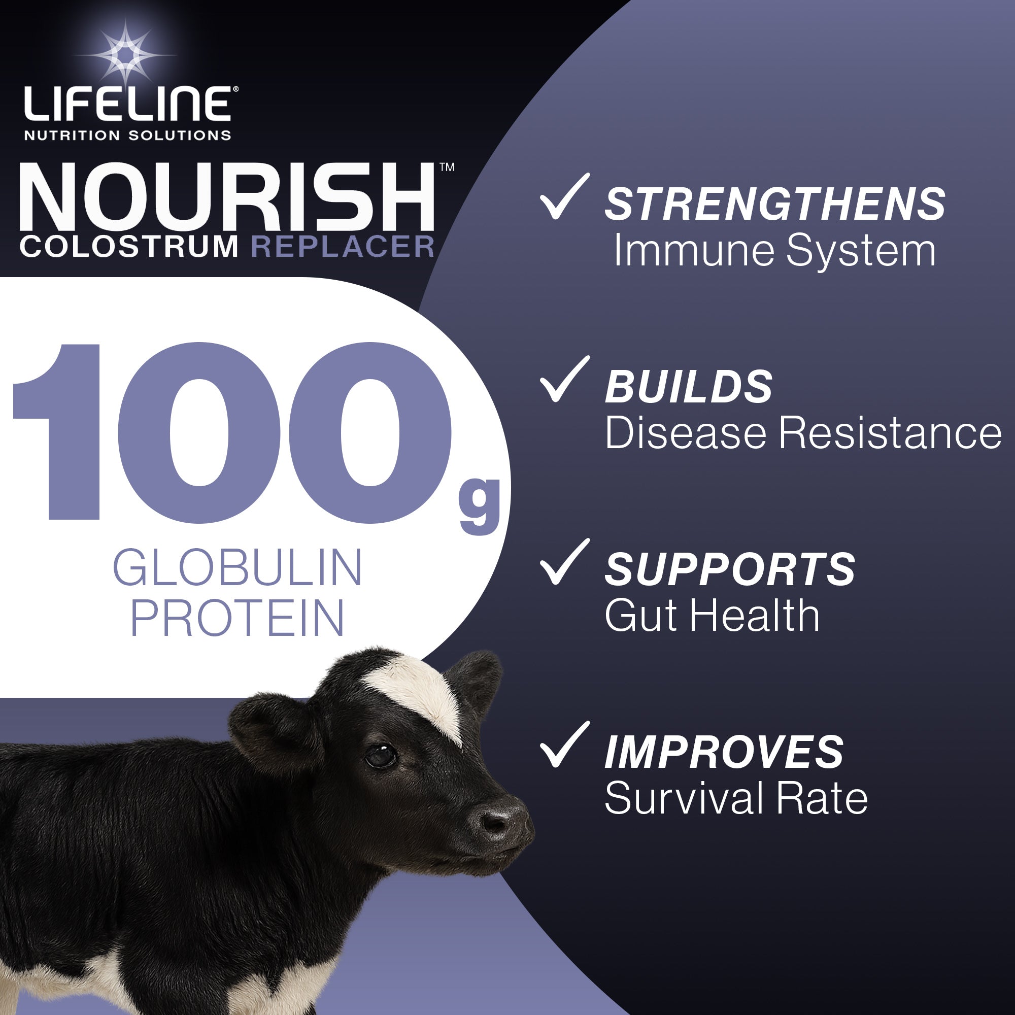 ANNUSO LIFELINE Nourish Complete Colostrum Replacer for Calves