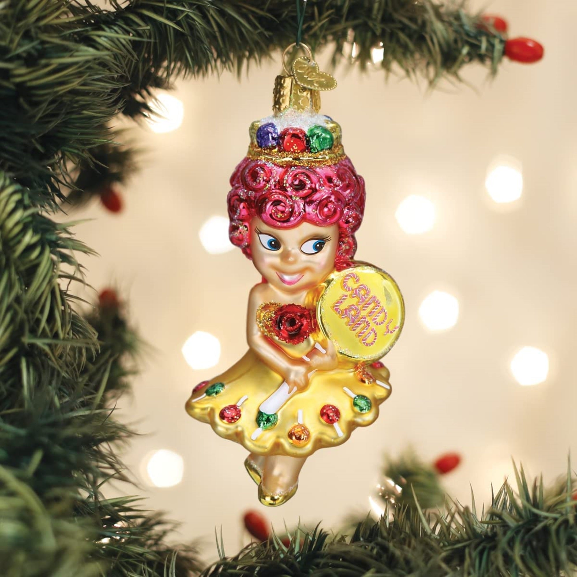 Old World Christmas Blown Glass Ornament for Christmas Tree, Princess Lolly