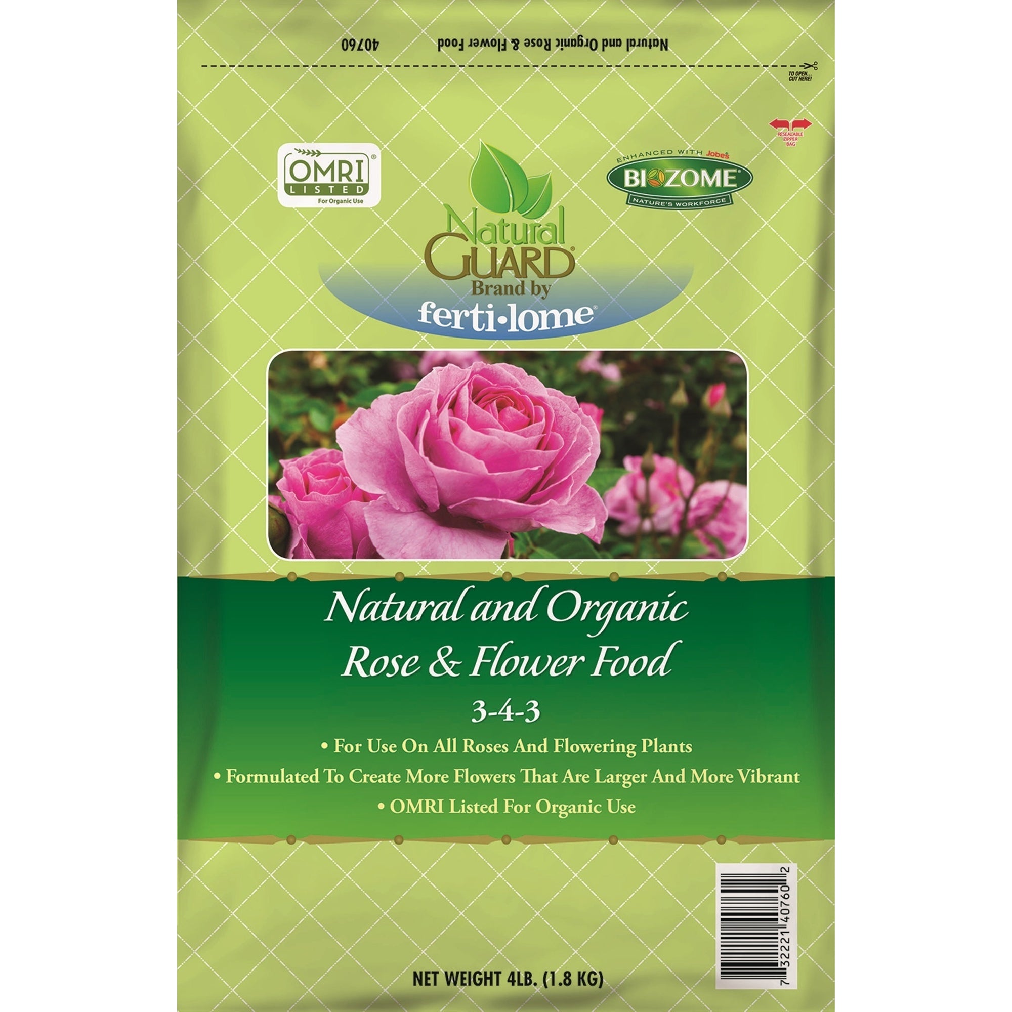 Fertilome Natural Guard Natural and Organic Rose and Flower Food 3-4-3