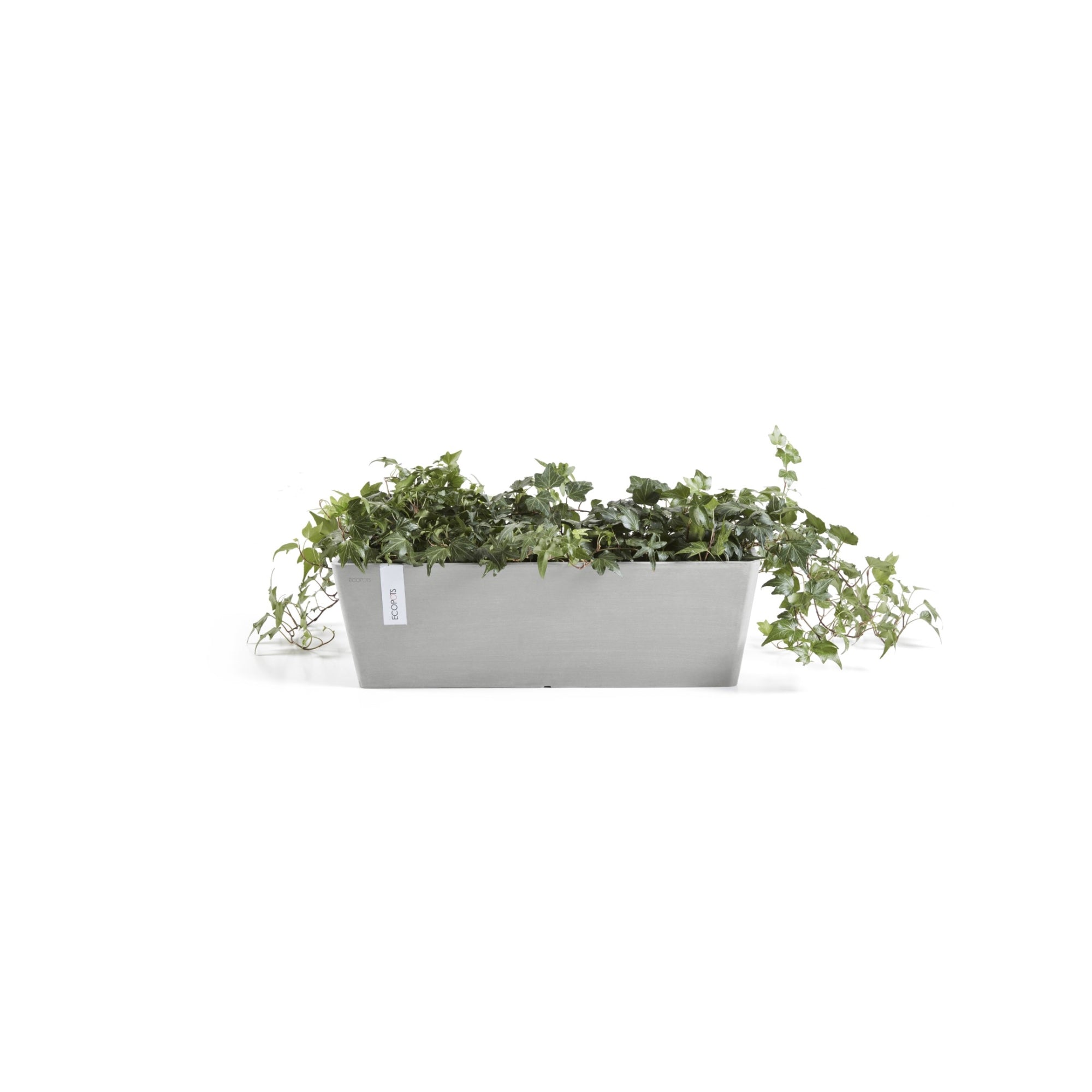 Ecopots Bruges Durable Modern Rectangular Indoor/Outdoor Recycled-Based Composite Flower Pot Planter