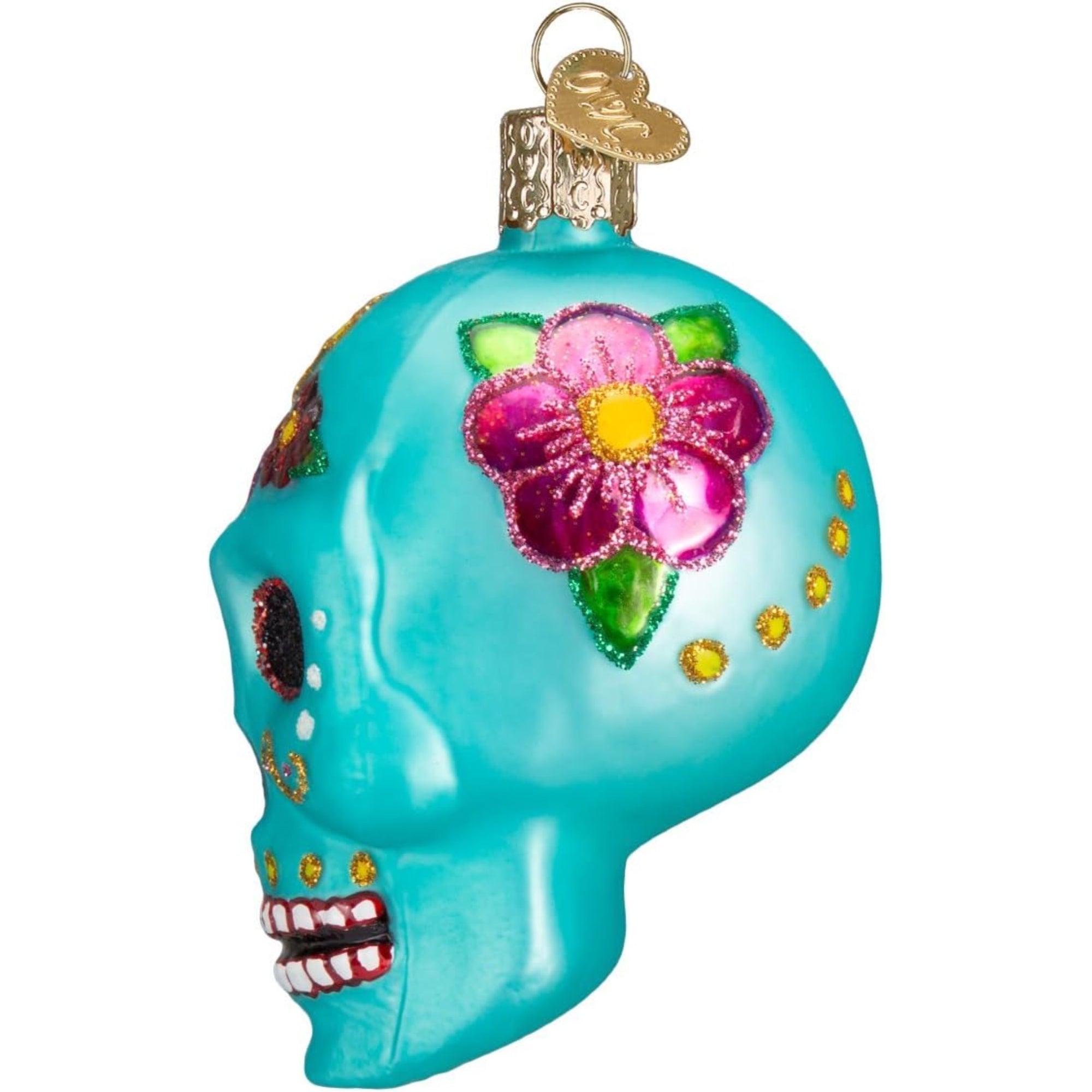 Old World Christmas Blown Glass Ornament for Christmas Tree, Day Of The Dead (with OWC Gift Box)