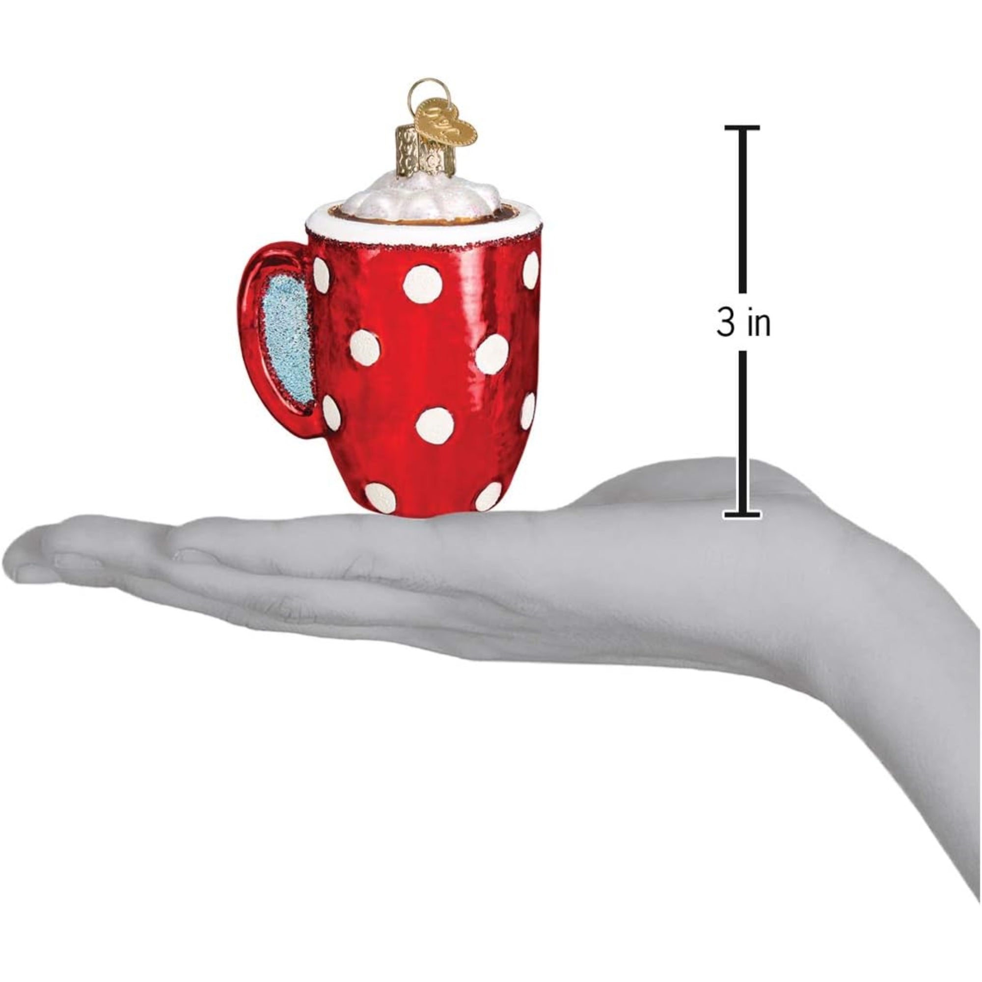 Old World Christmas Blown Glass Ornament for Christmas Tree, Hot Cocoa