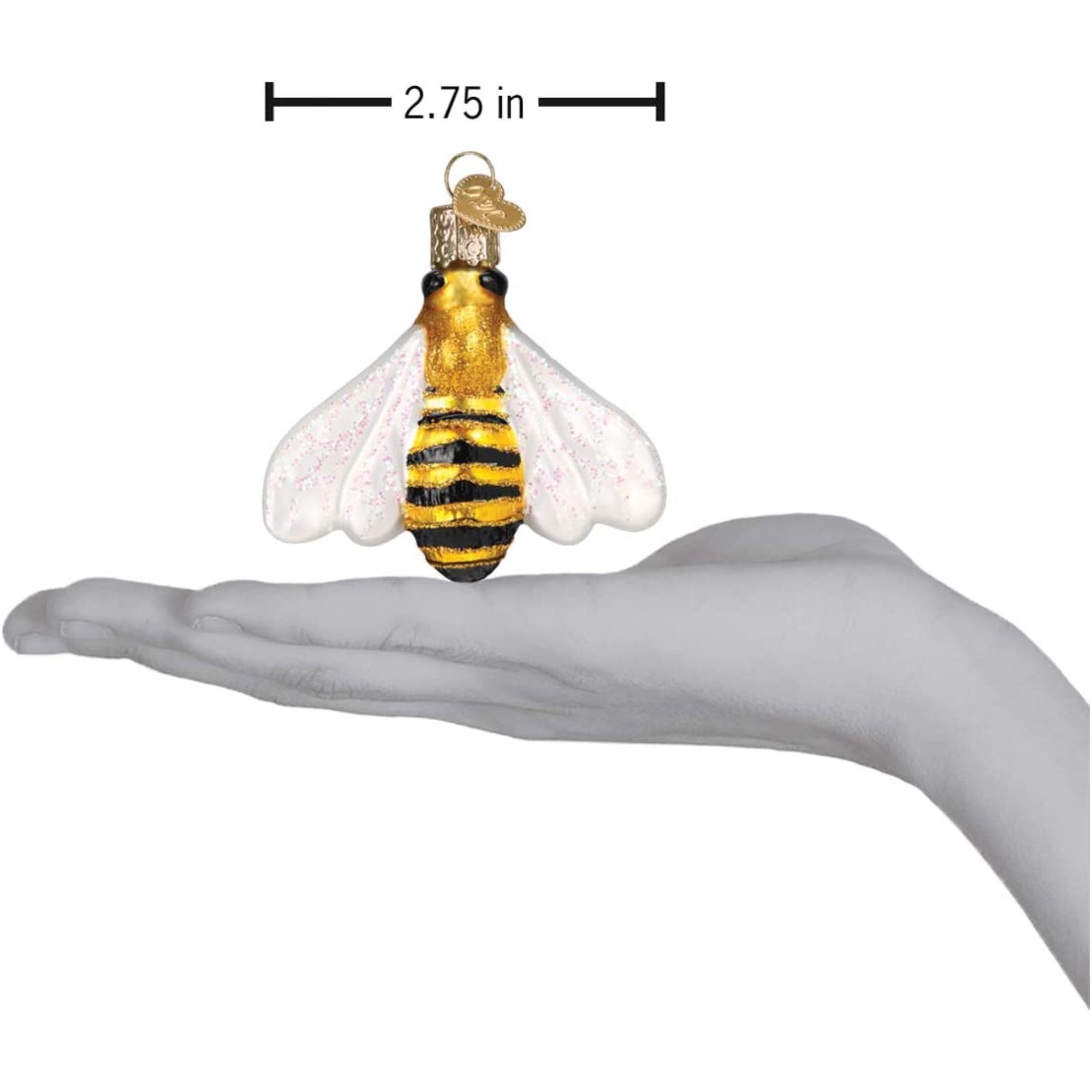 Old World Christmas Blown Glass Ornament for Christmas Tree, Honey Bee