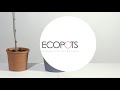Ecopots Oslo Durable Modern Round Indoor/Outdoor Recycled-Based Composite Flower Pot Planter