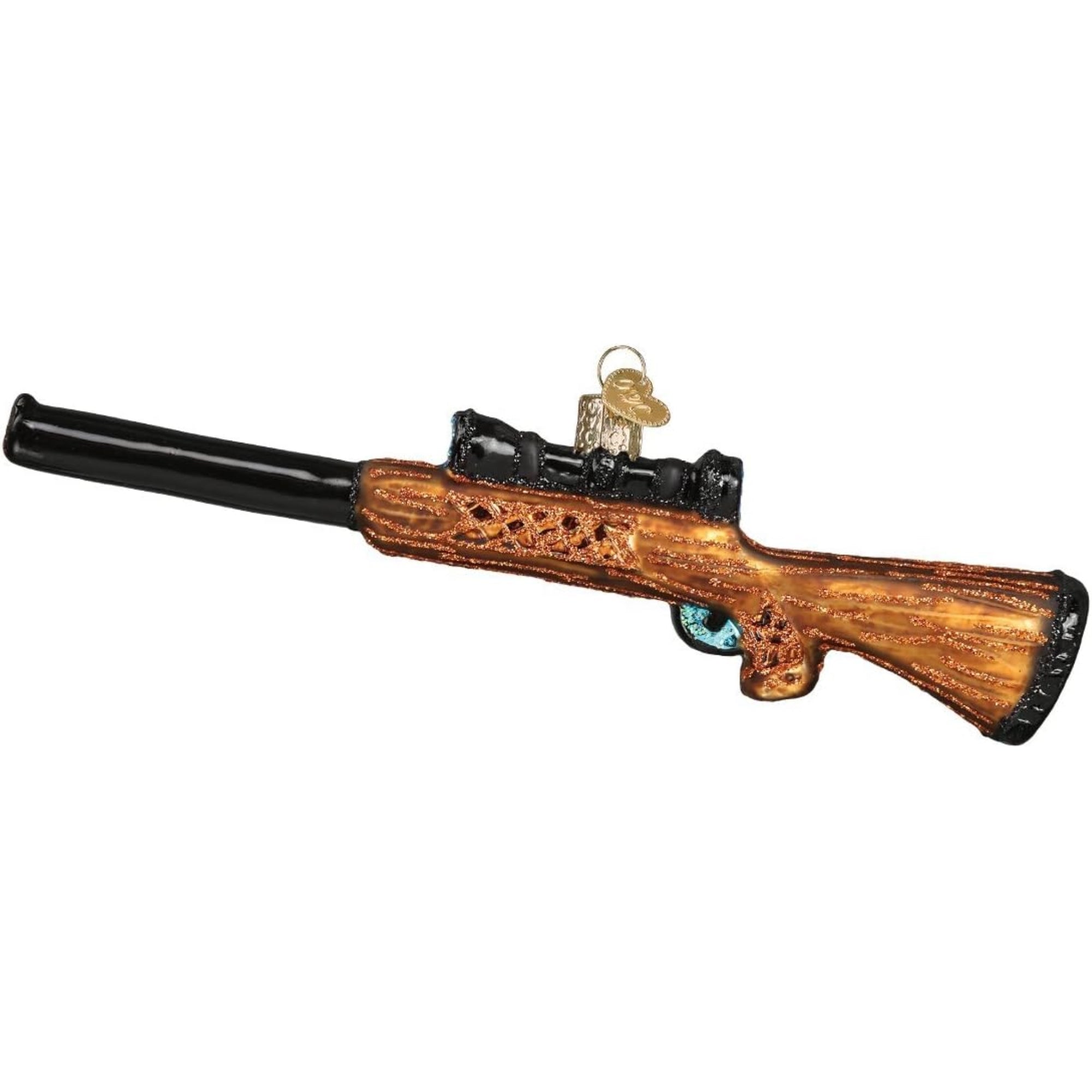 Old World Christmas Blown Glass Ornament for Christmas Tree, Rifle