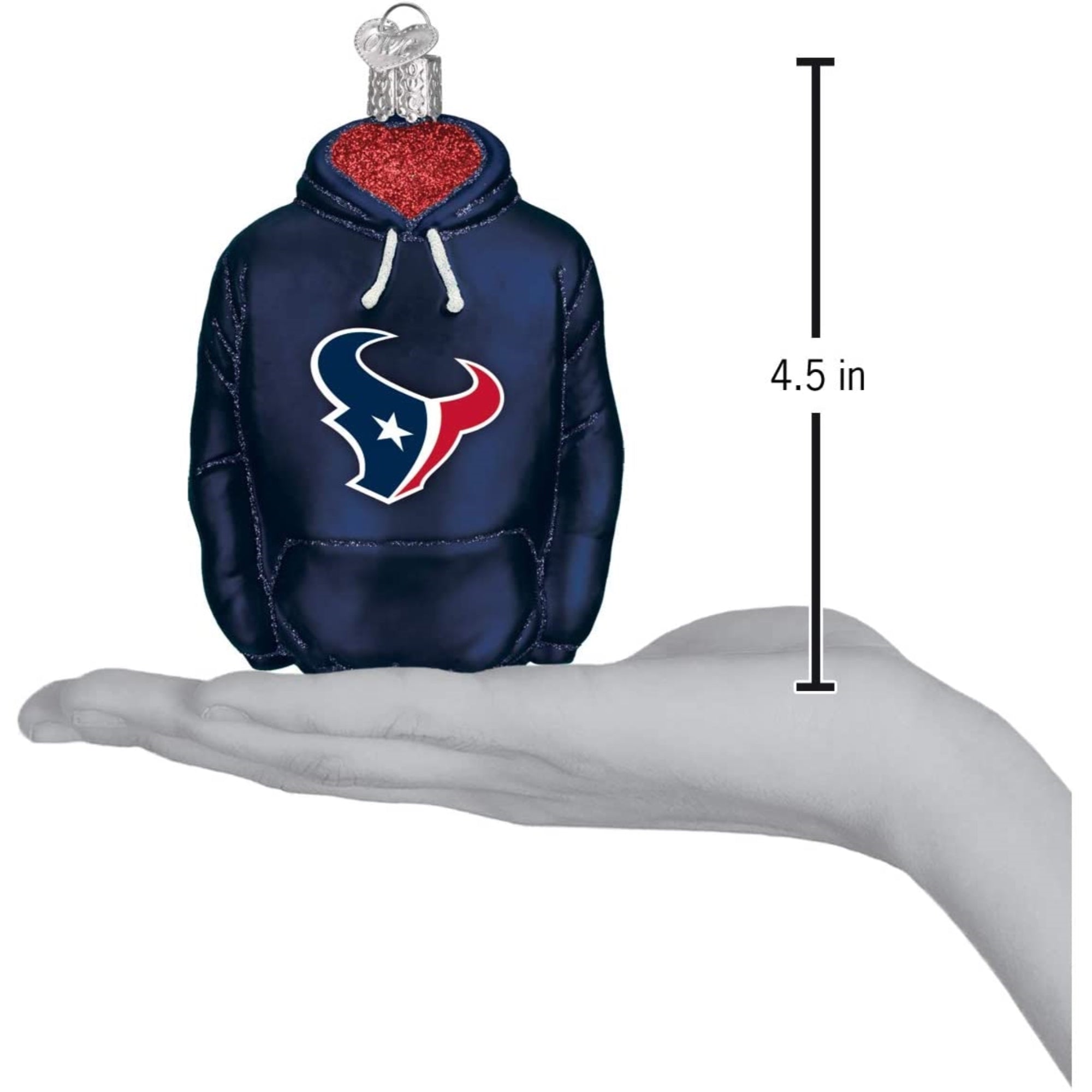 Old World Christmas Blown Glass Ornament for Christmas Tree, Houston Texans Hoodie