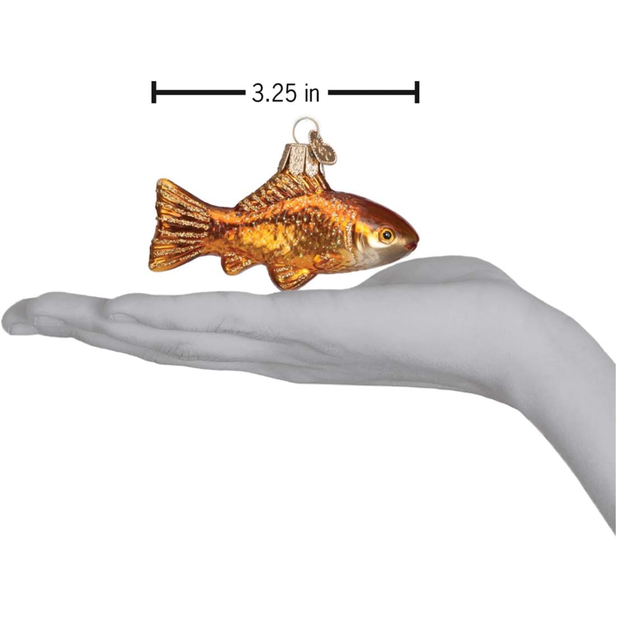 Old World Christmas Blown Glass Ornament for Christmas Tree, Goldfish