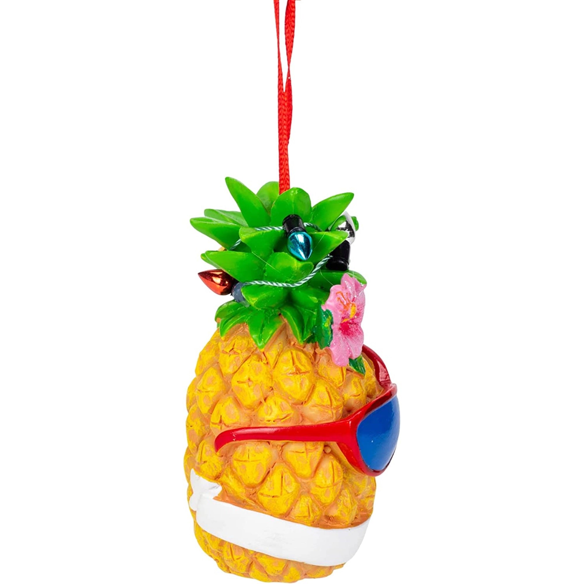 Kurt Adler Resin Ornament for Christmas Tree, Pineapple with Sunglasses