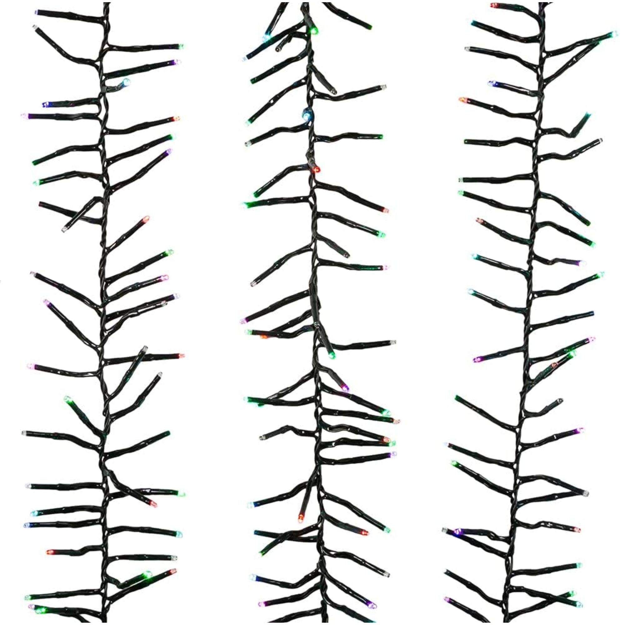 Kurt Adler 480-Light Connectable Cluster String Garland, Multicolor, 15.7ft