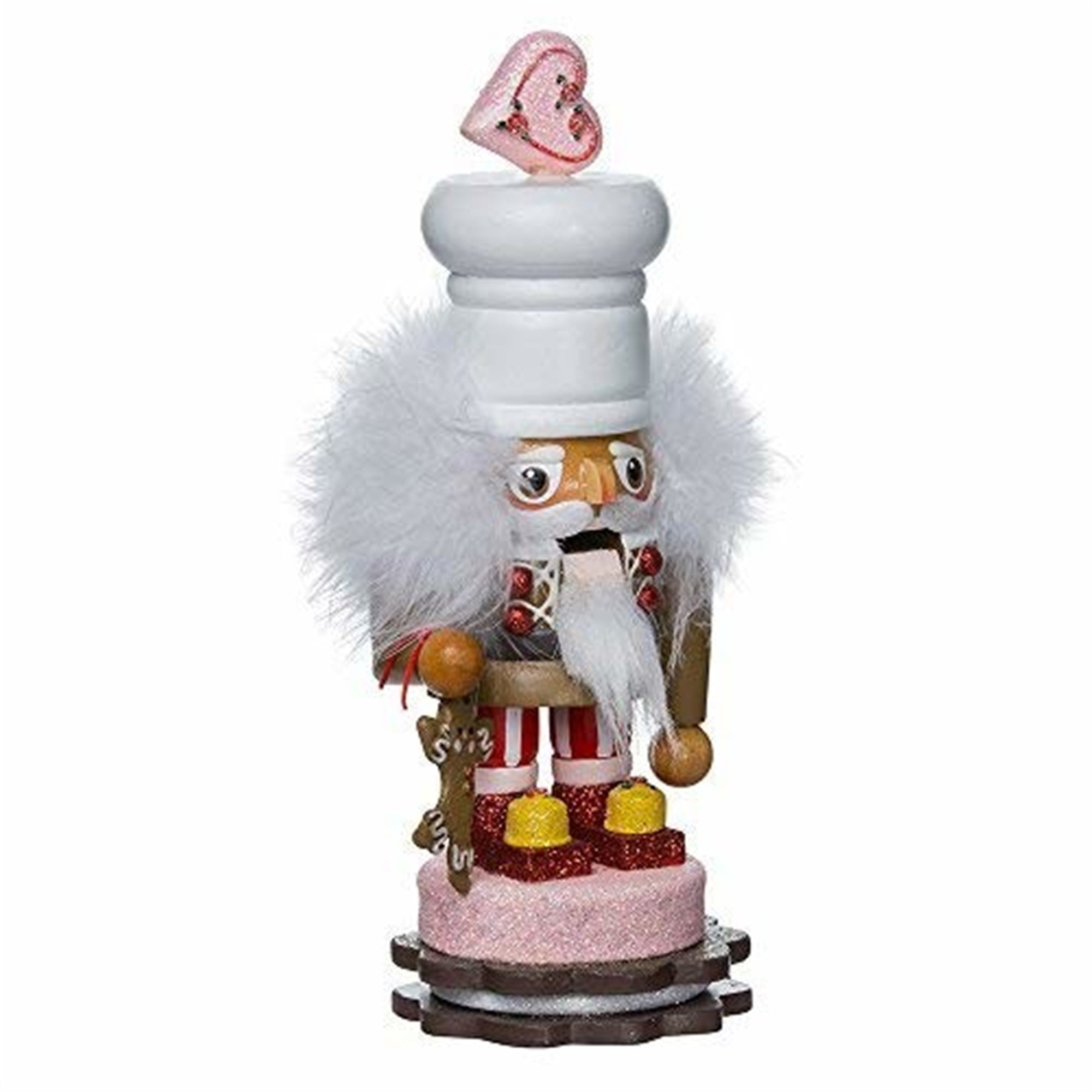 Kurt Adler Hollywood Nutcrackers, Chubby Gingerbread Nutcracker, 8"