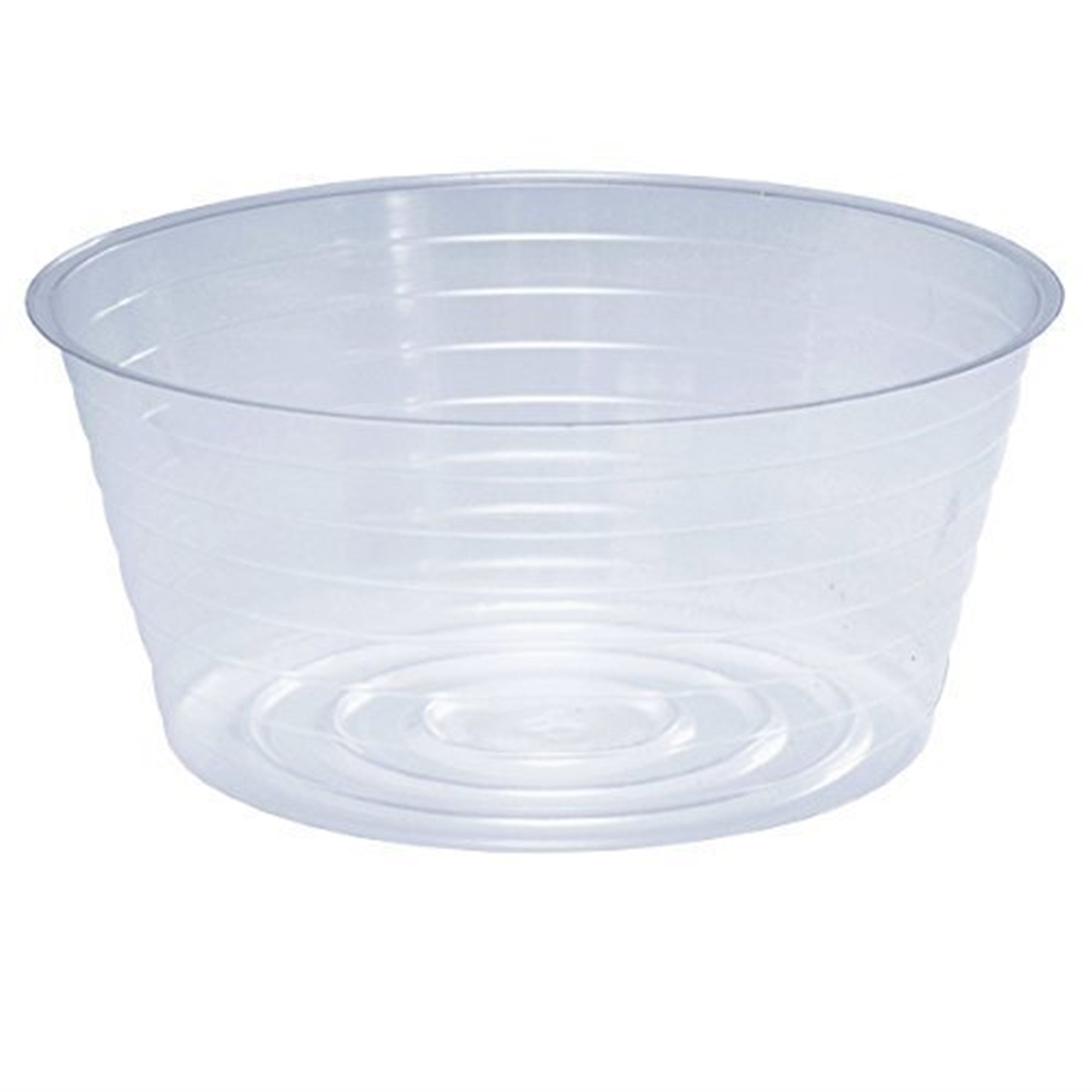 Curtis Wagner Heavy-Duty Clear Vinyl Basket Lining Plant Saucer, 8" (1 Pack)