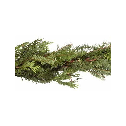 Potomac Flowers 25 Foot Fresh Holiday Cedar and Douglas Fir Garland