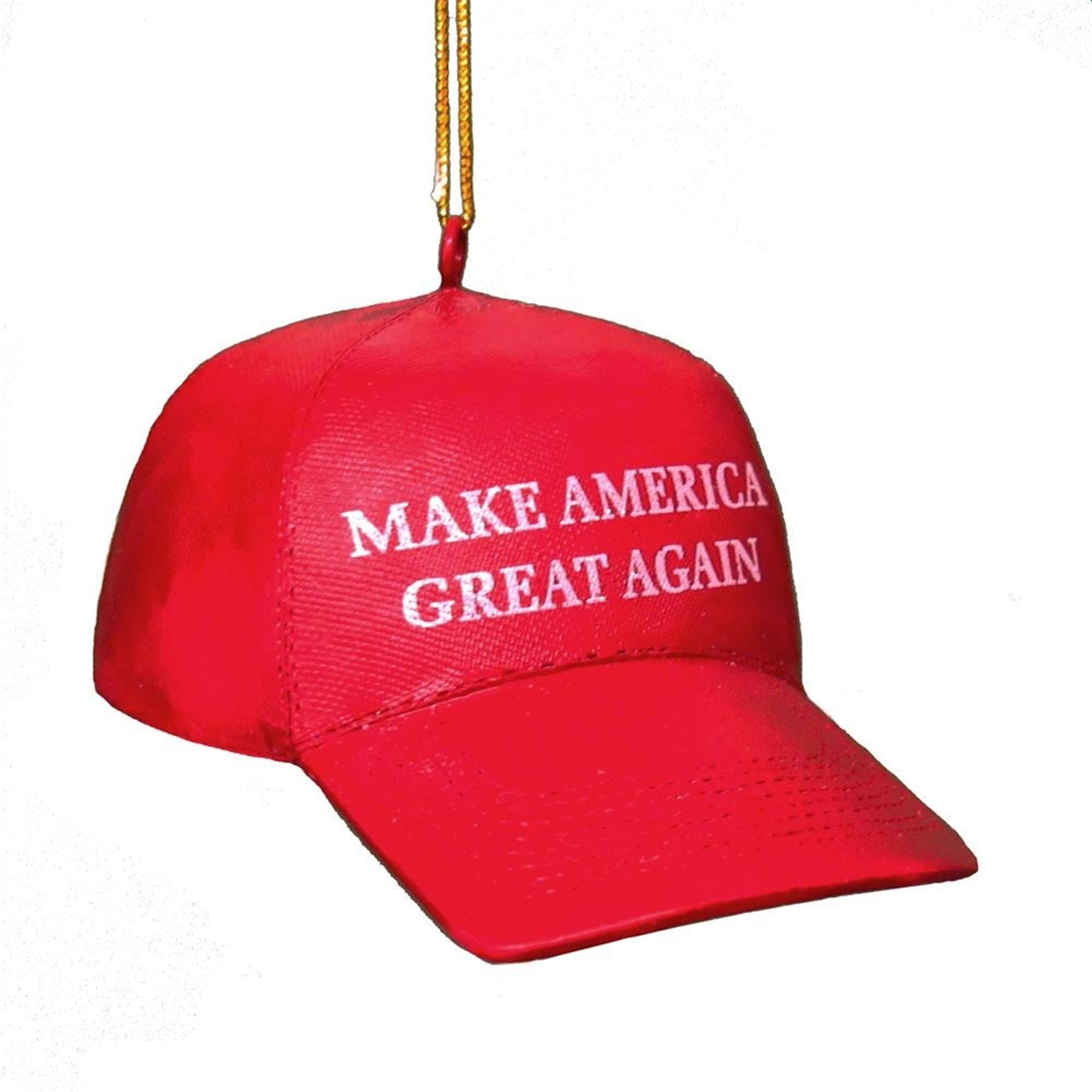 Kurt Adler Resin Ornament for Christmas Tree, Make America Great Again Cap