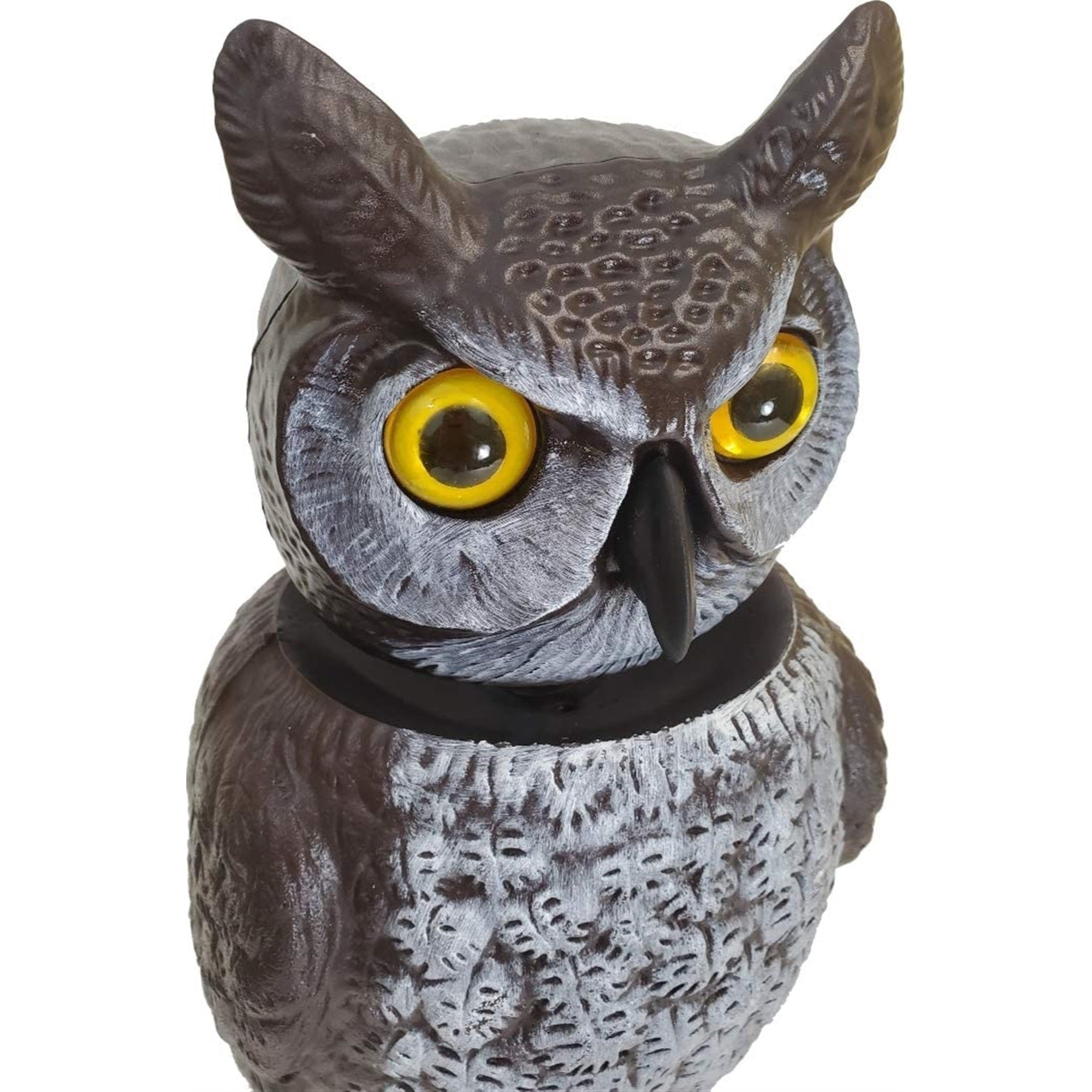 Dalen Gardeneer Owl Pest Repellent – Realistic Garden Decoy with Moving Head, 18"