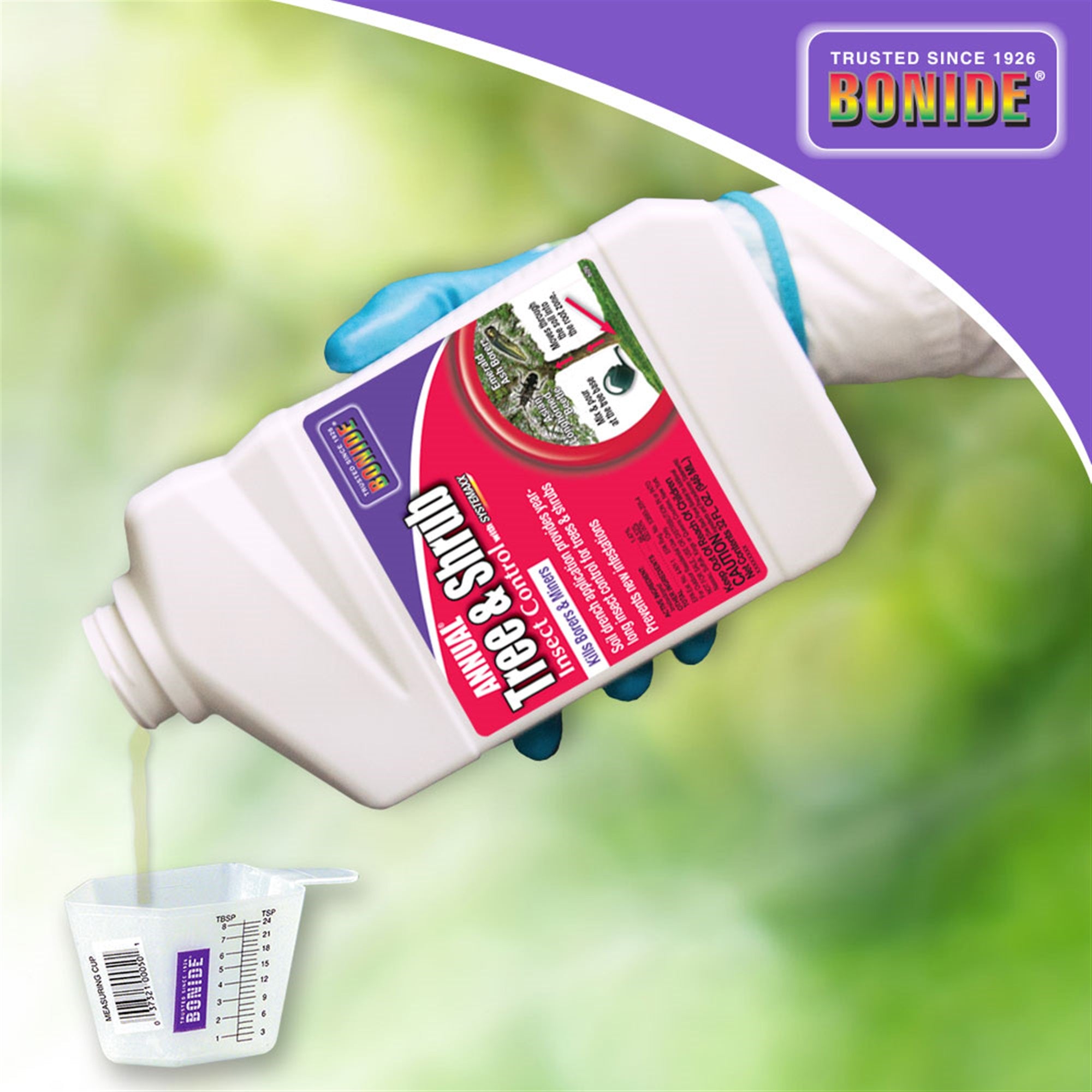 Bonide Annual Tree & Shrub Insect Control with Systemaxx, Year Long Protection, Concentrate, 32oz
