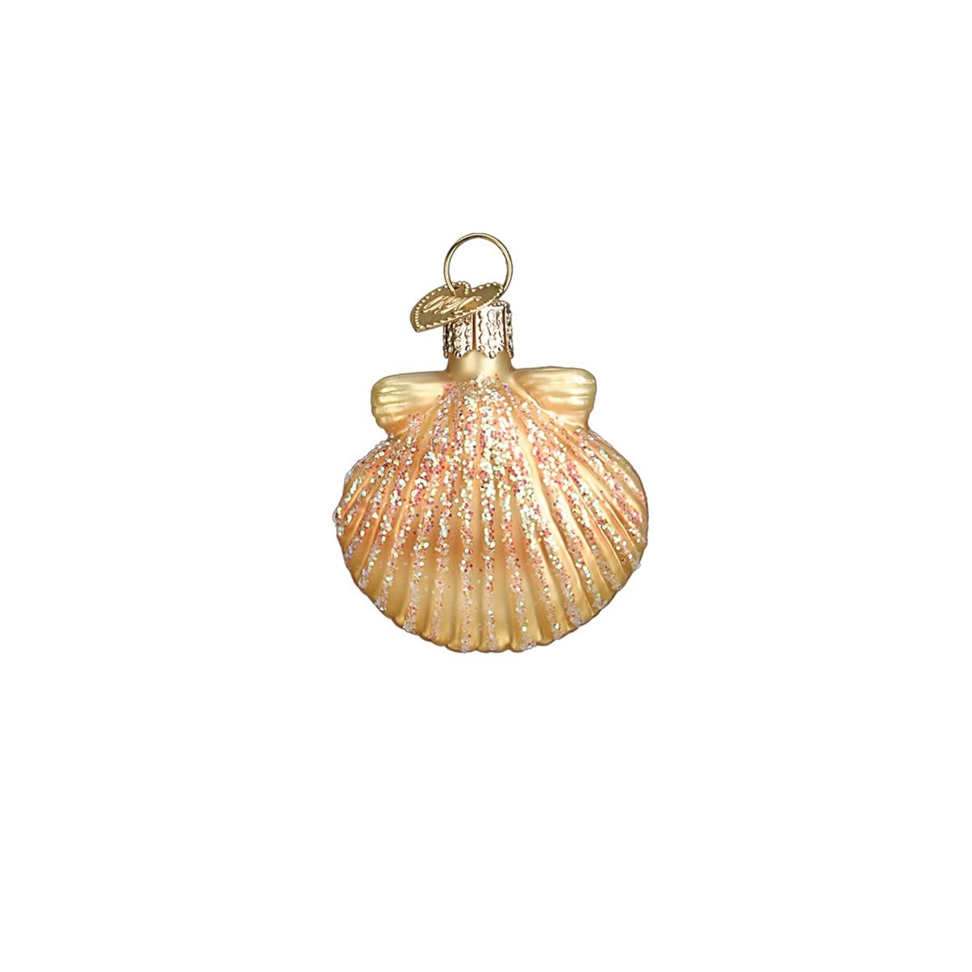 Old World Christmas Hanging Ornament - 6 Piece Assorted Sea Shell Set