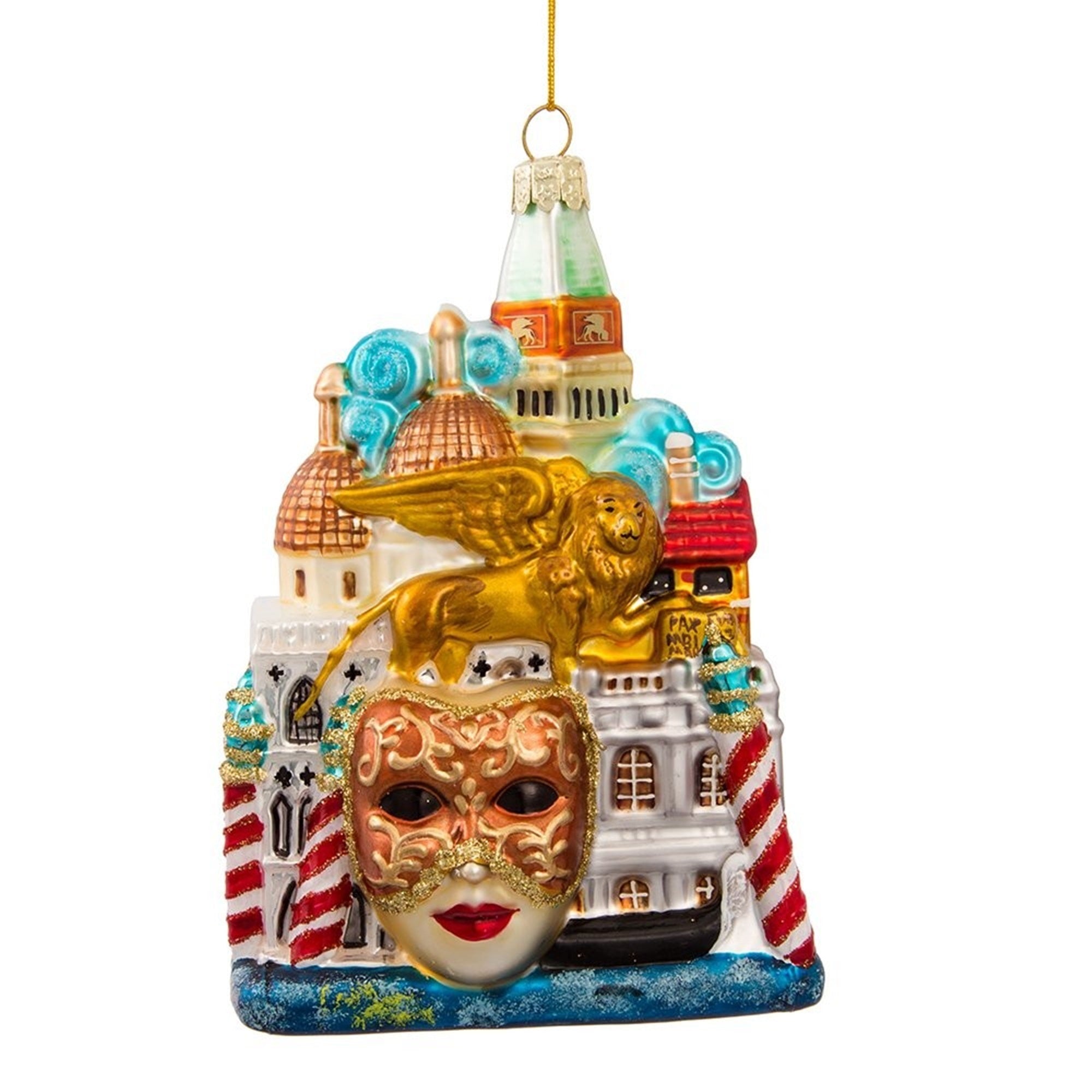 Kurt Adler 5-Inch Venice Cityscape Glass Ornament