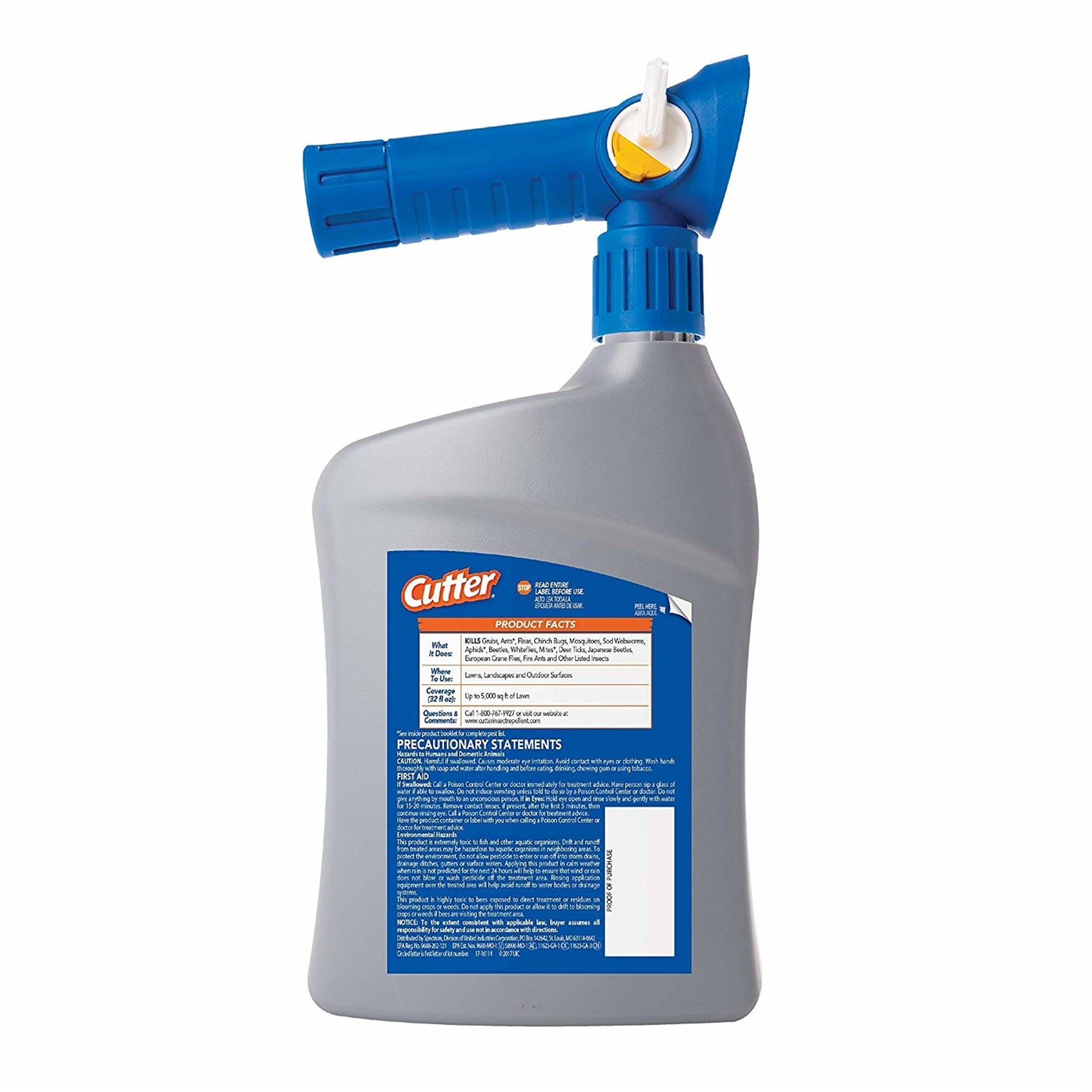 Cutter Backyard Bug Control Ready to Spray Concentrate, 5M Coverage, 32 fl oz