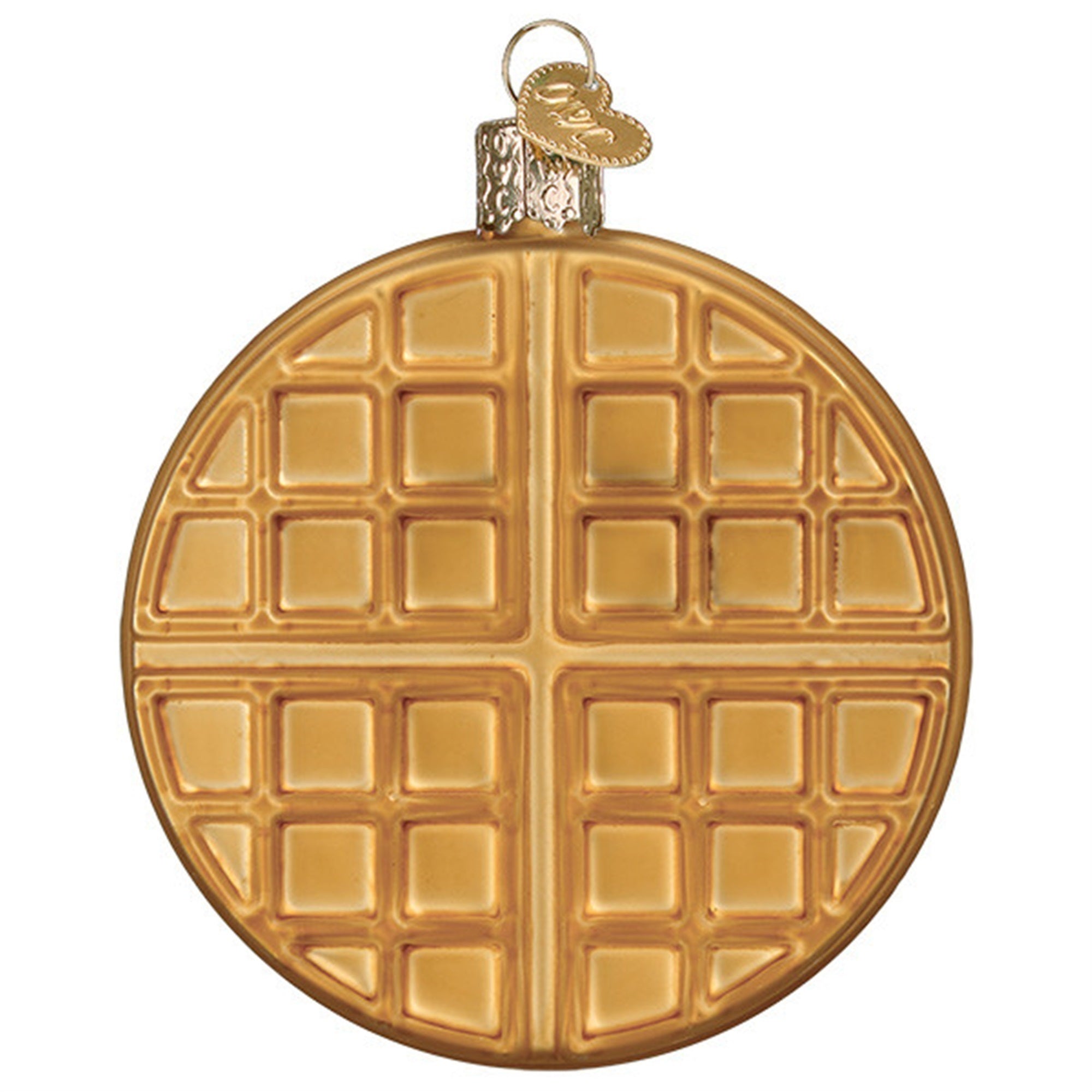 Old World Christmas Waffle Glassblown Ornament