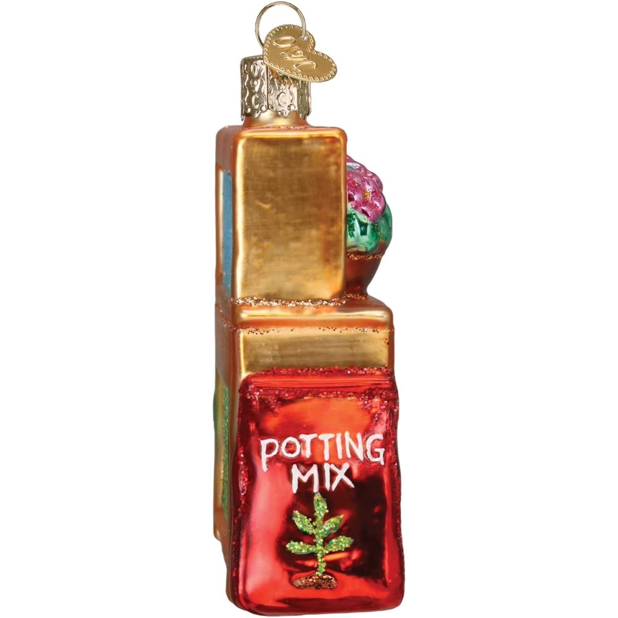 Old World Christmas Blown Glass Ornament for Christmas Tree, Potting Bench