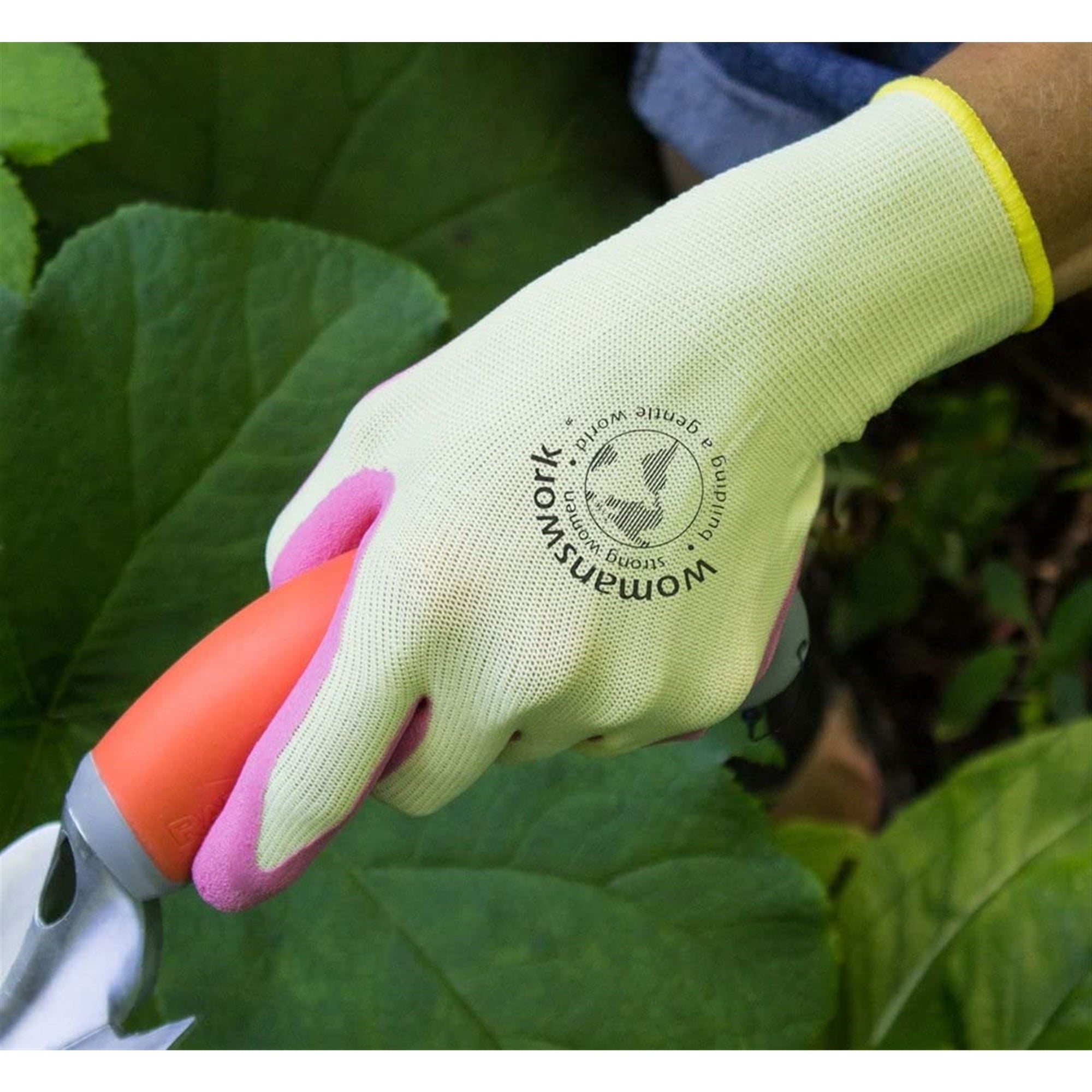 Womanswork Gardening Protective Weeding Gloves, Pink, Small (Pack of 1)