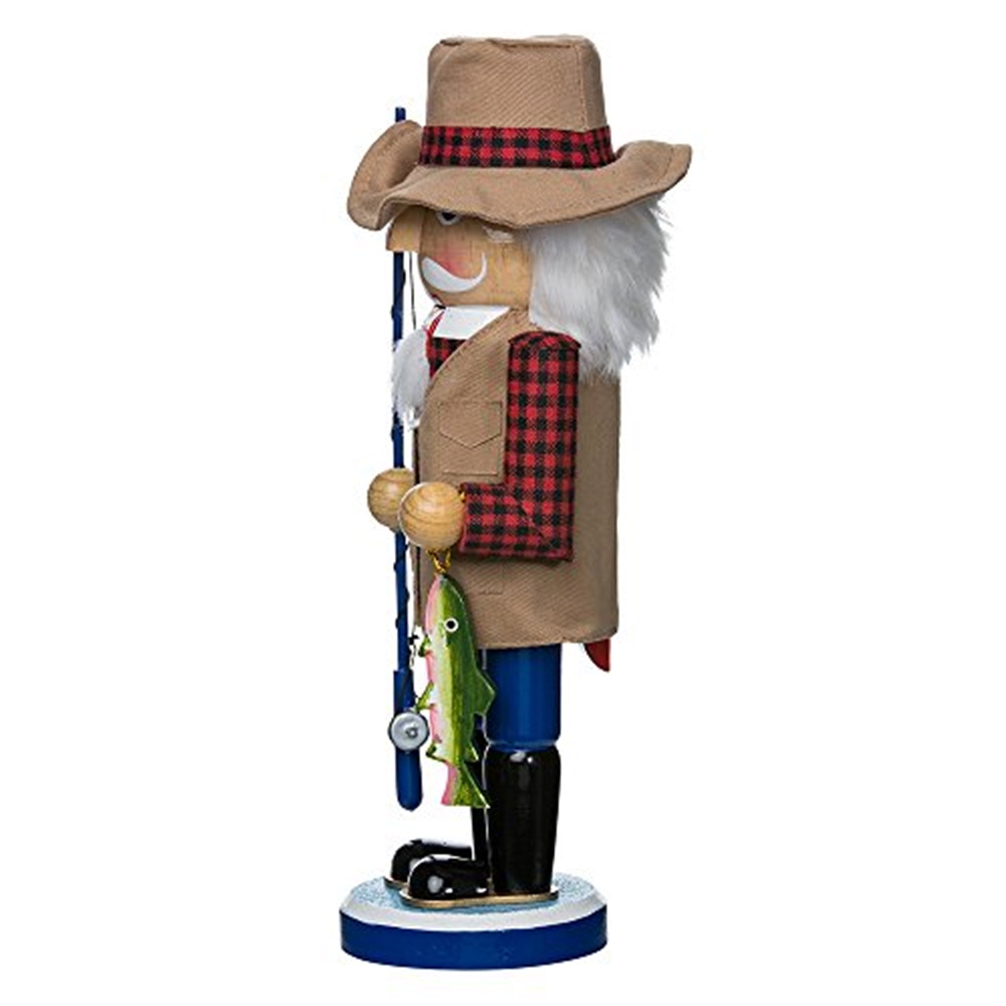 Kurt Adler Wooden Fisherman Nutcracker, 12"