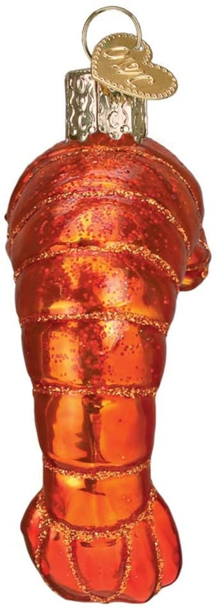 Old World Christmas Blown Glass Ornament for Christmas Tree, Shrimp