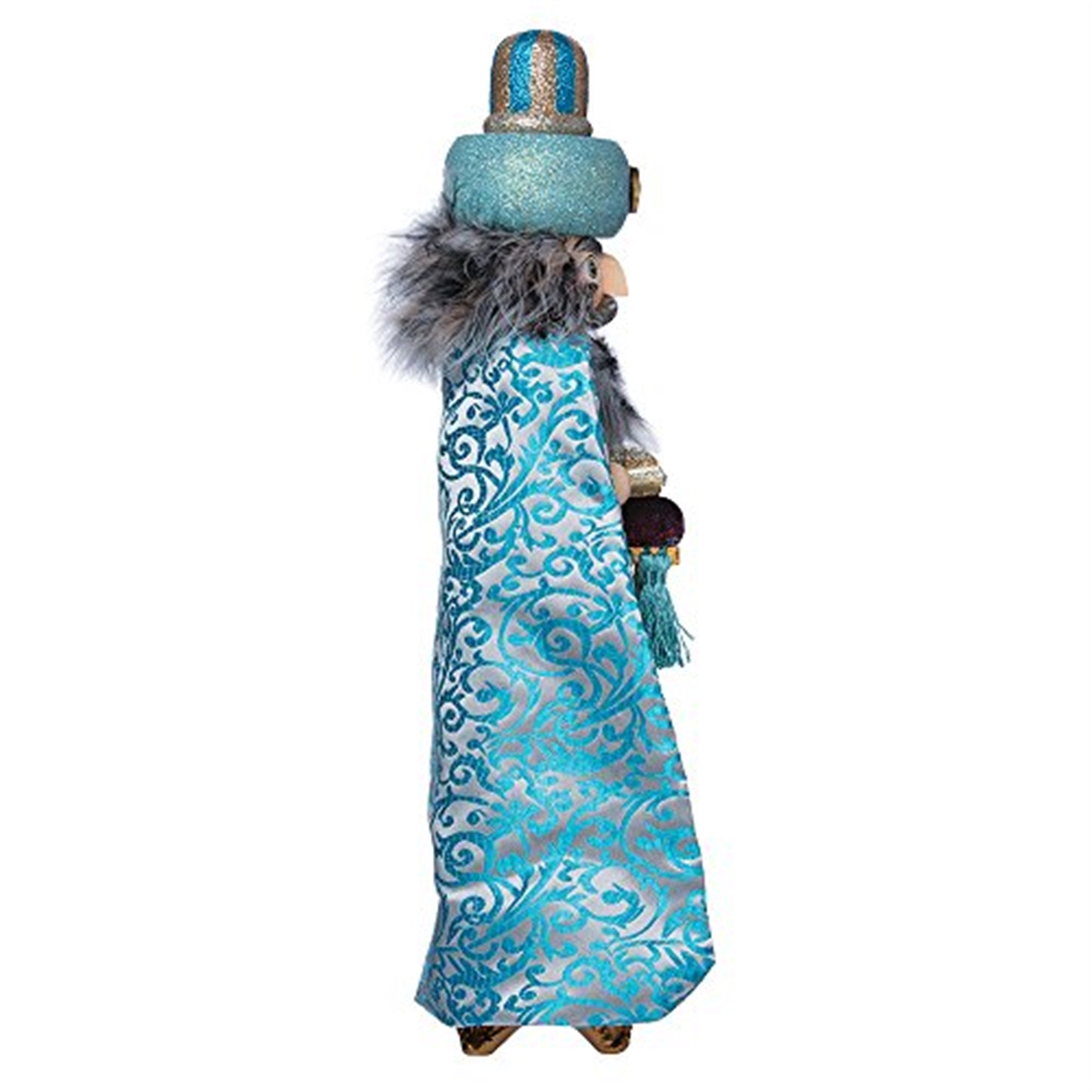 Kurt Adler Hollywood Turquoise King Nutcracker, 18"