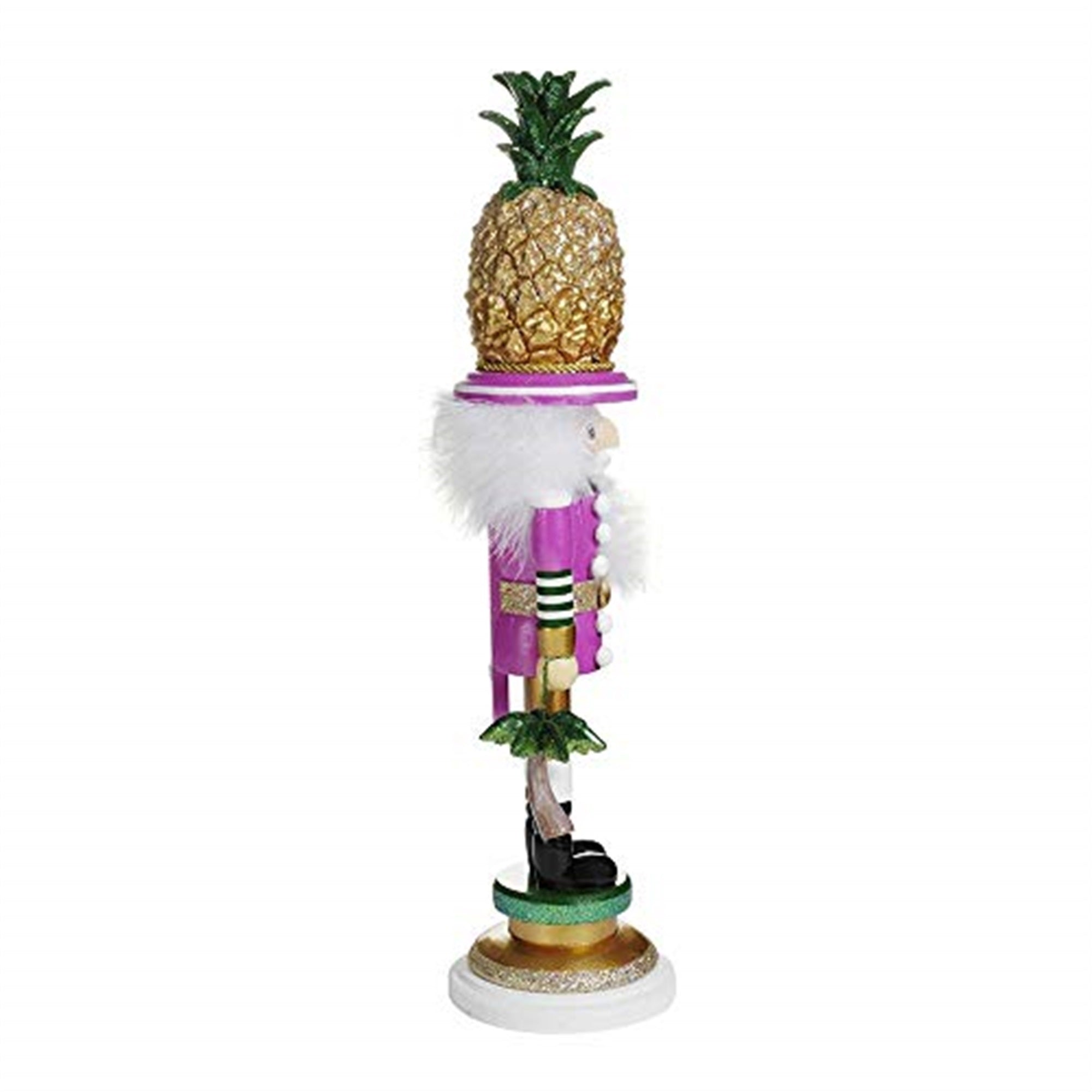 Kurt Adler Hollywood Nutcracker Collection, Pineapple Hat Nutcracker, 19.5"