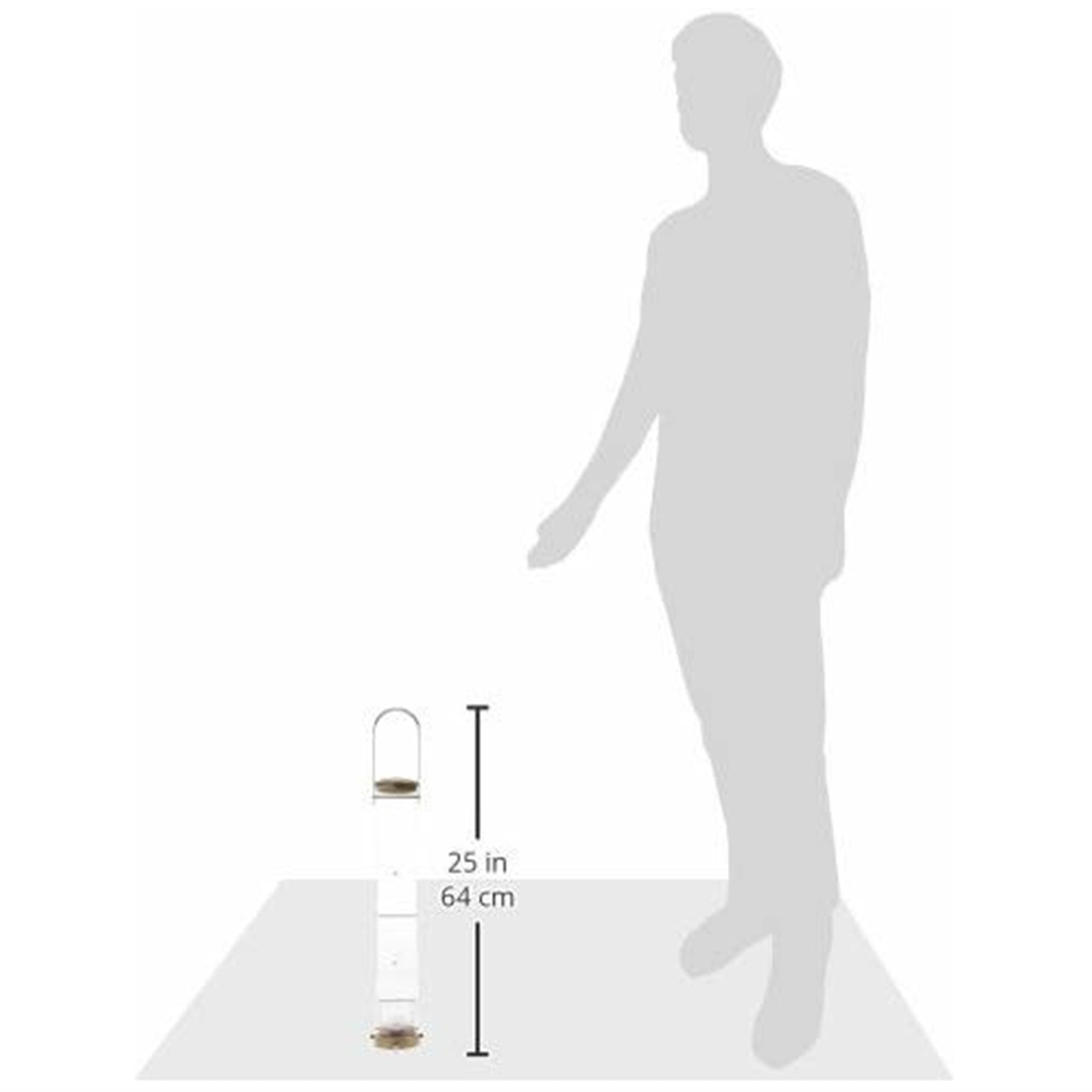 Aspects Quick-Clean Large Thistle Tube Feeder — Antique Brass Finish — 1.75 Qt Capacity