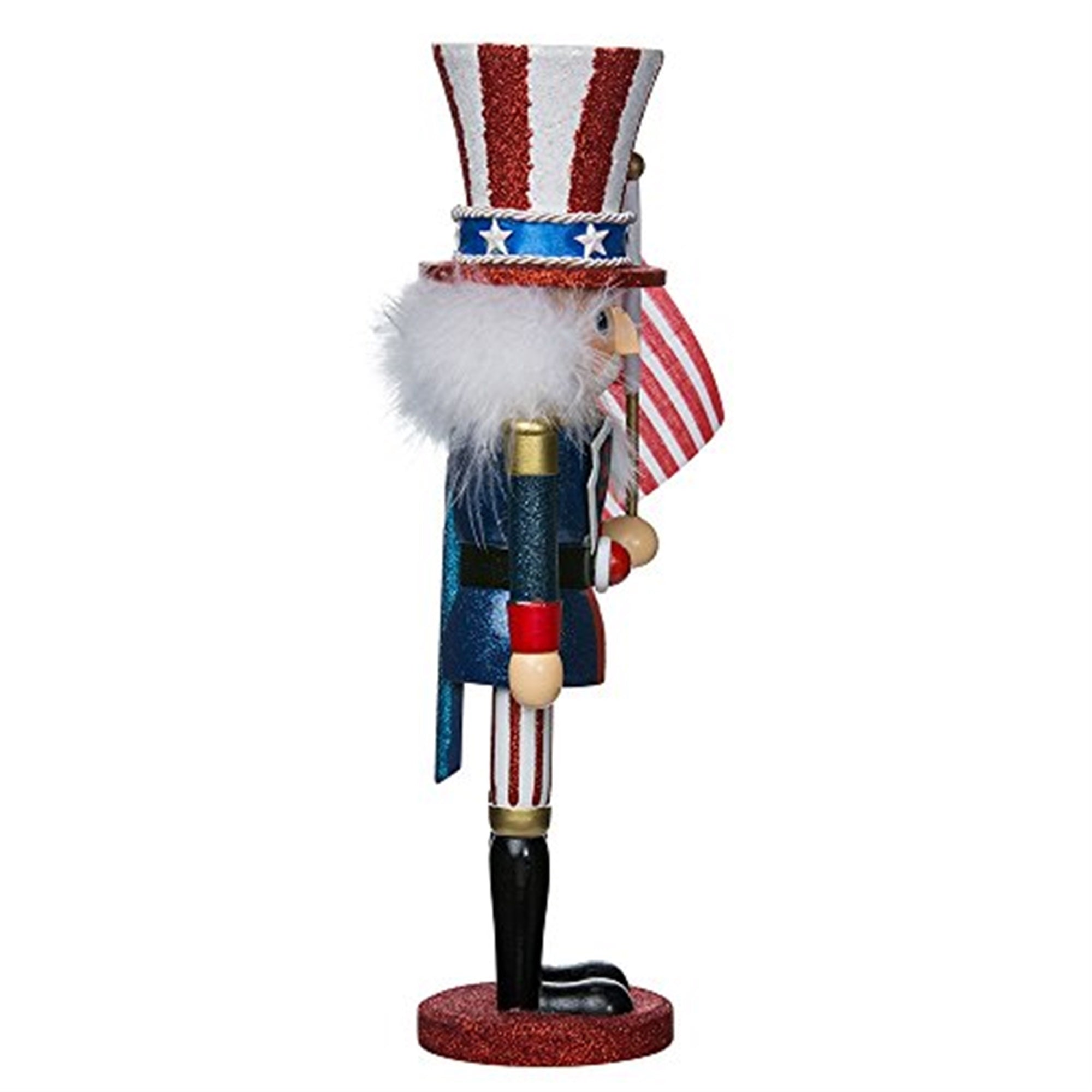 Kurt Adler Wooden Uncle Sam Nutcracker, Hollywood Collection, 15