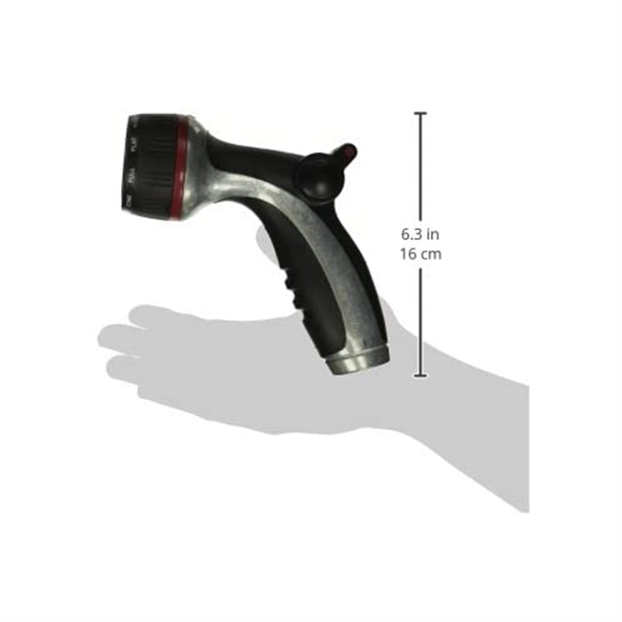 Green Thumb 10-Pattern Metal Nozzle with Thumb Flow Control