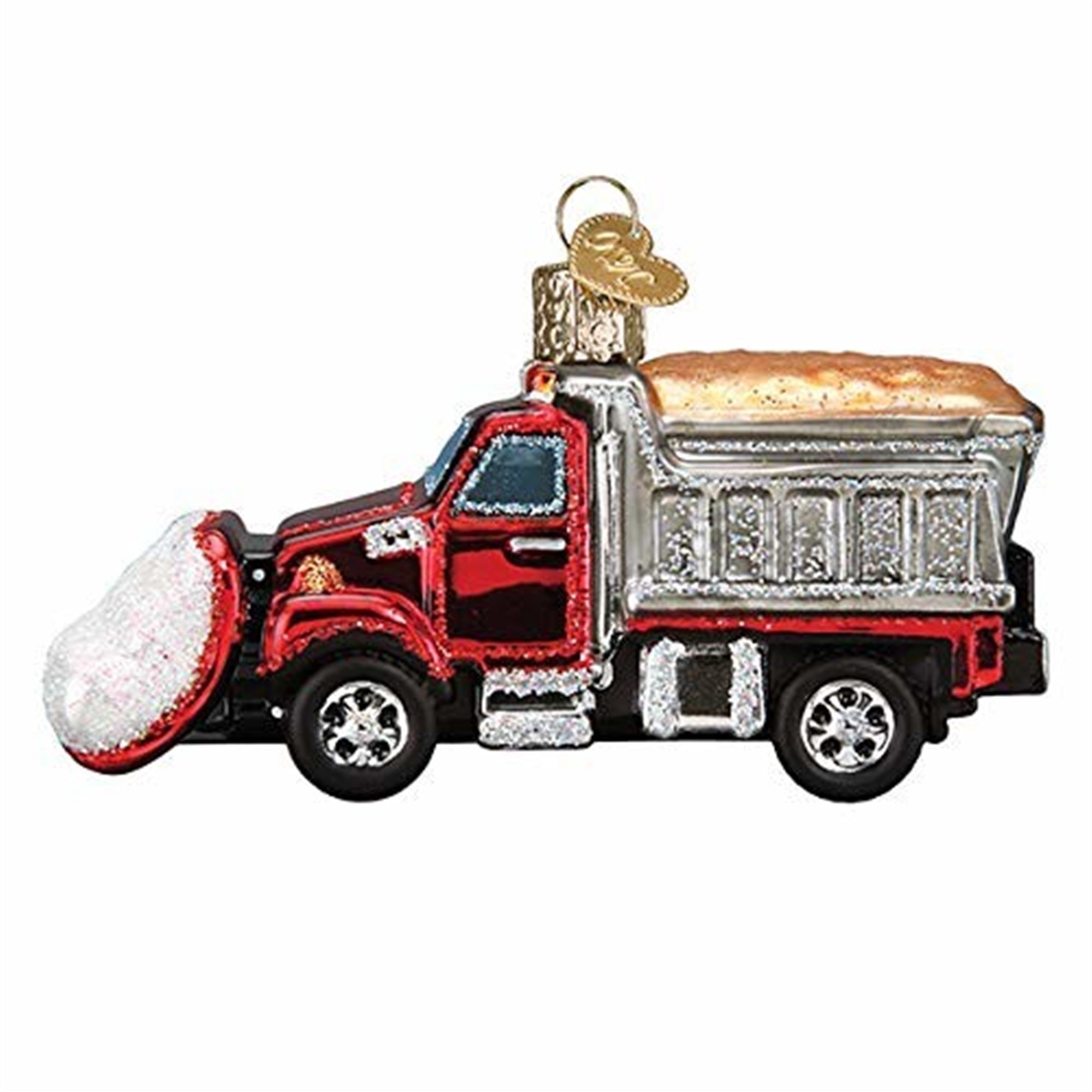 Old World Christmas Blown Glass Ornament for Christmas Tree, Snow Plow