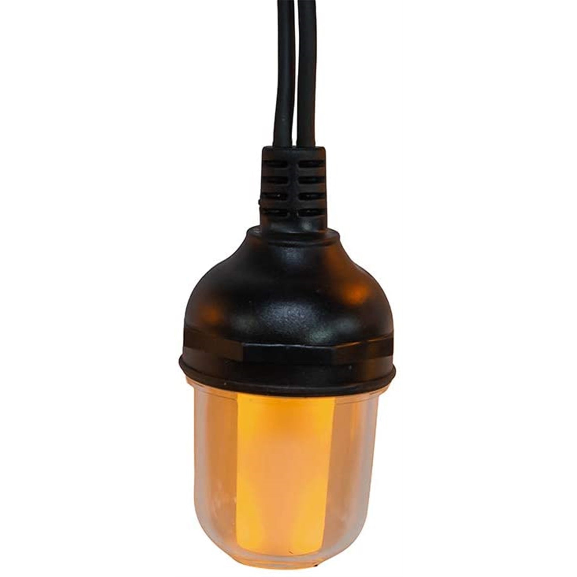 Kurt Adler Indoor/Outdoor String 10-Light Set, Lantern with Flicker Flame, 32.4'