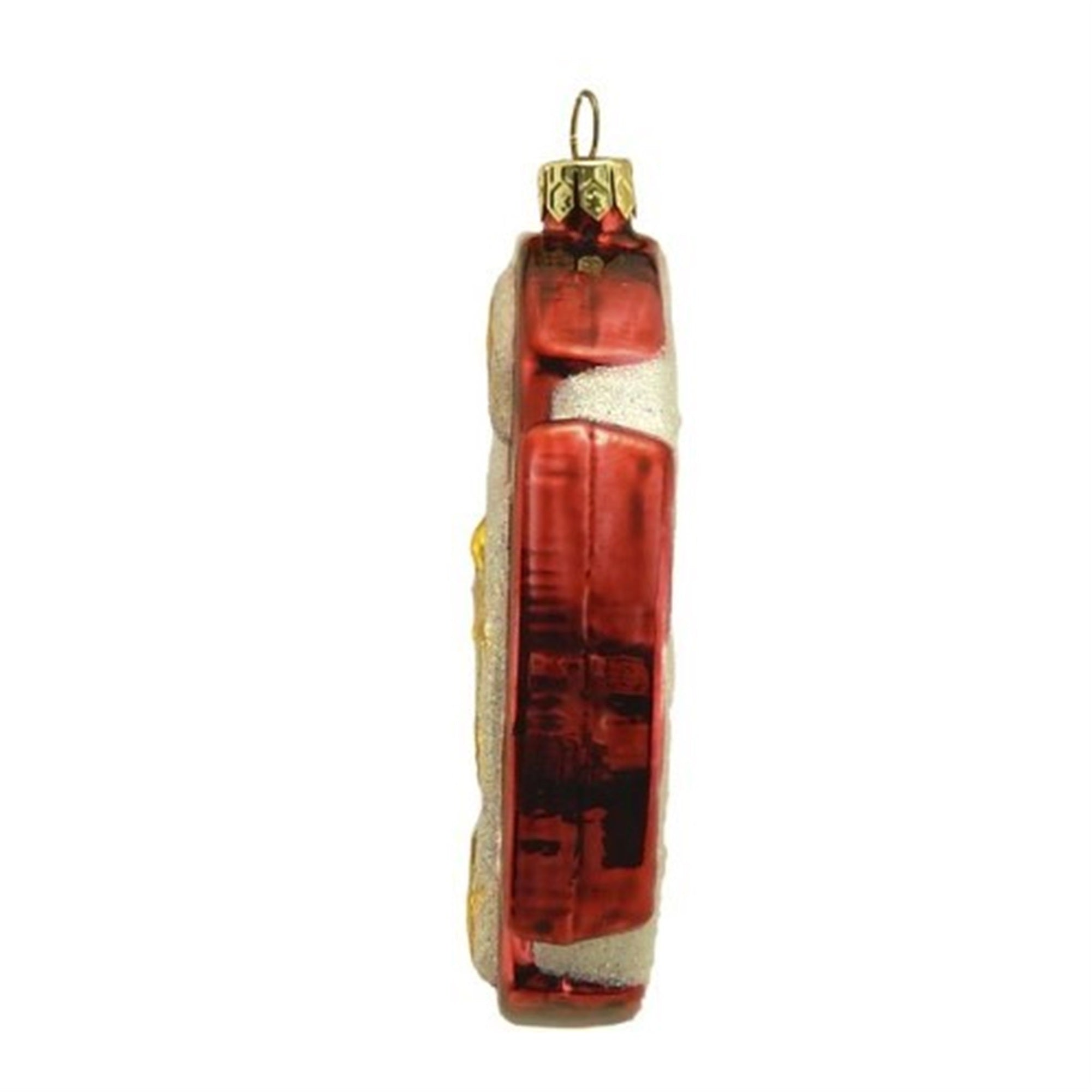 Kurt Adler Noble Gems Glass Ornament for Christmas Tree, Fire Department