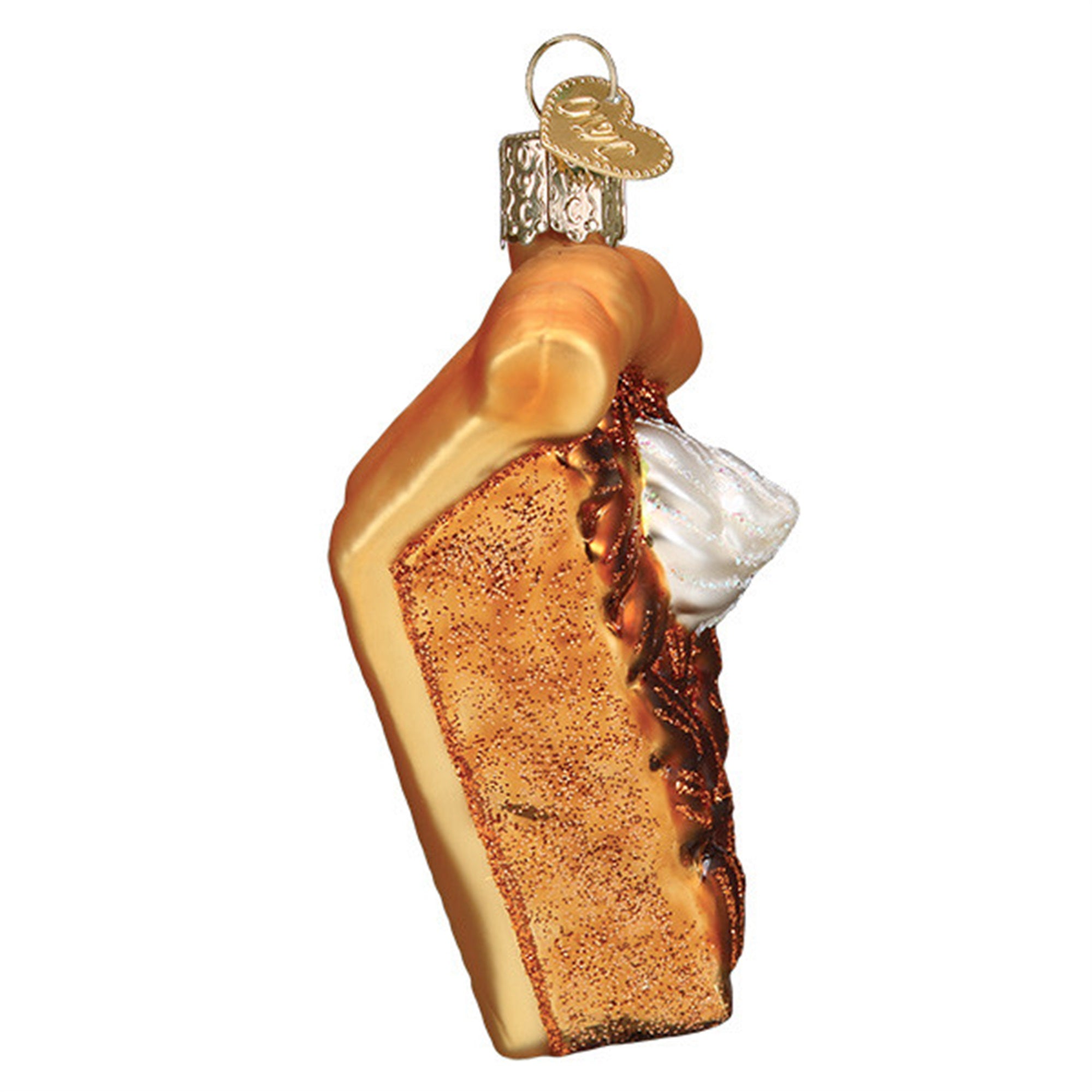 Old World Christmas Piece Of Pecan Pie Glassblown Ornamnet
