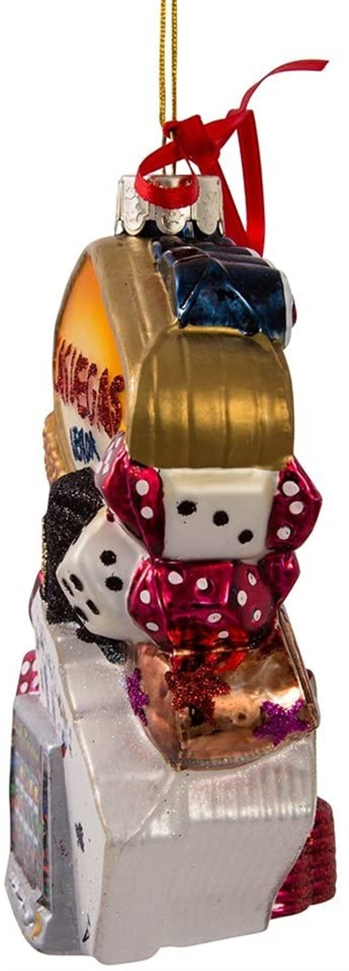 Kurt Adler Cityscapes Collection Glass Ornament, Las Vegas, 5.5"