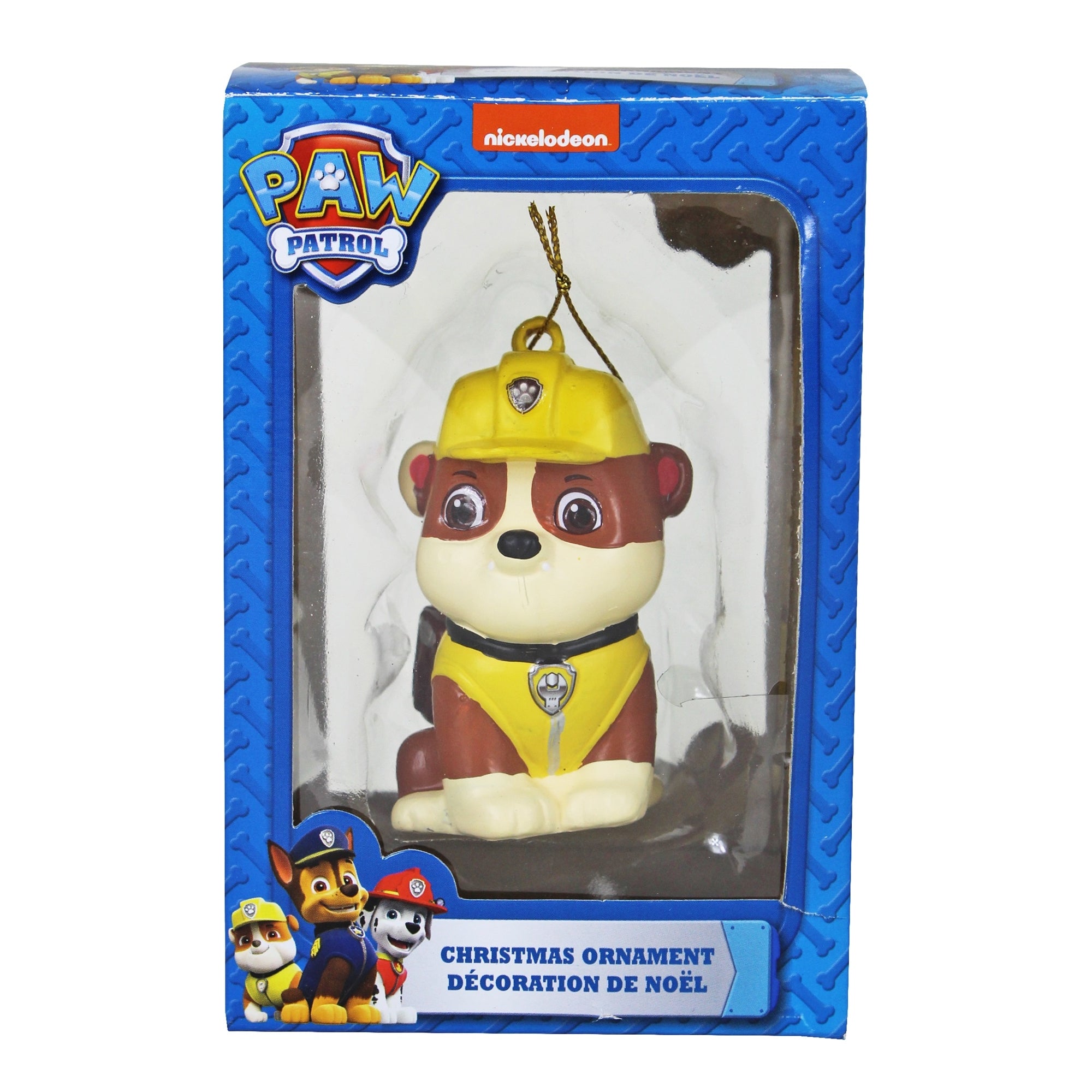 Kurt Adler Resin Ornaments for Christmas Tree, Paw Patrol, Rubble, Chase & Marshall (Pack of 3)