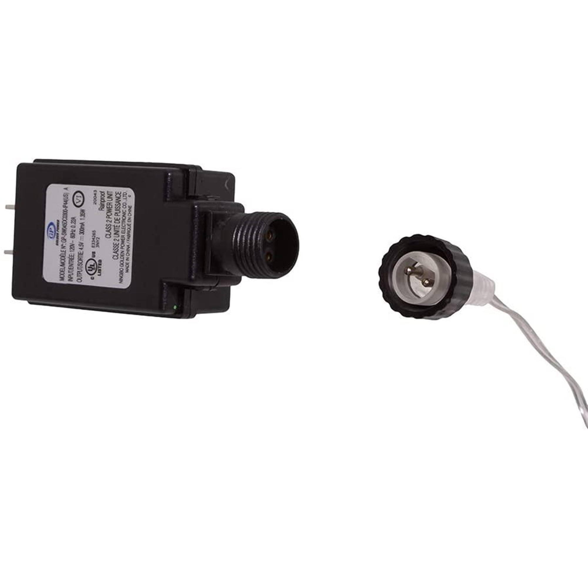 Kurt Adler Lighted Tinsel StarTree Topper with Warm White LED Lights, Silver, 12"