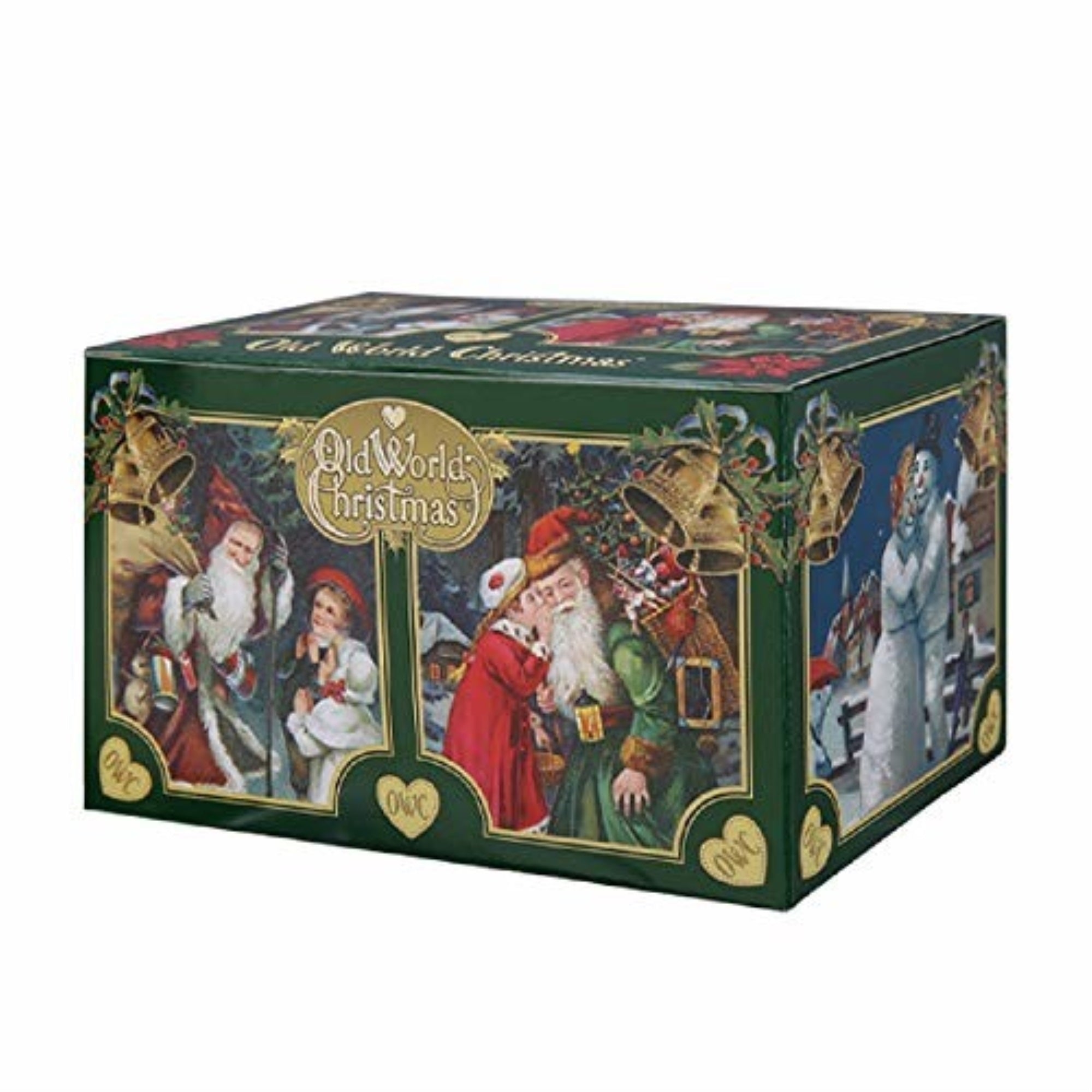 Old World Christmas Blown Glass Ornament for Christmas Tree, Santa with Face Mask