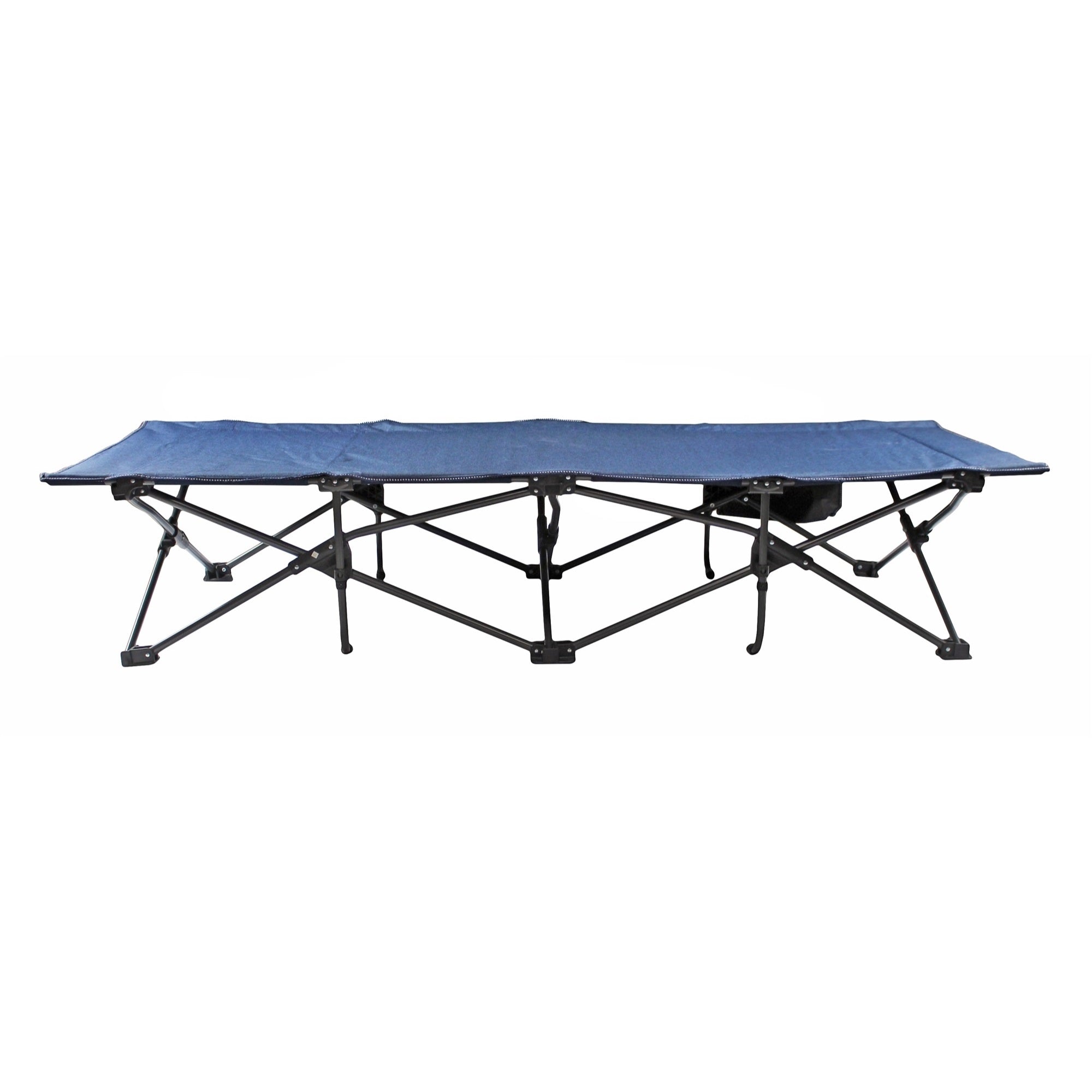 Zenithen Limited Blue Self Enclosing Portable Cot with Padding, Dark Blue, 78 Long
