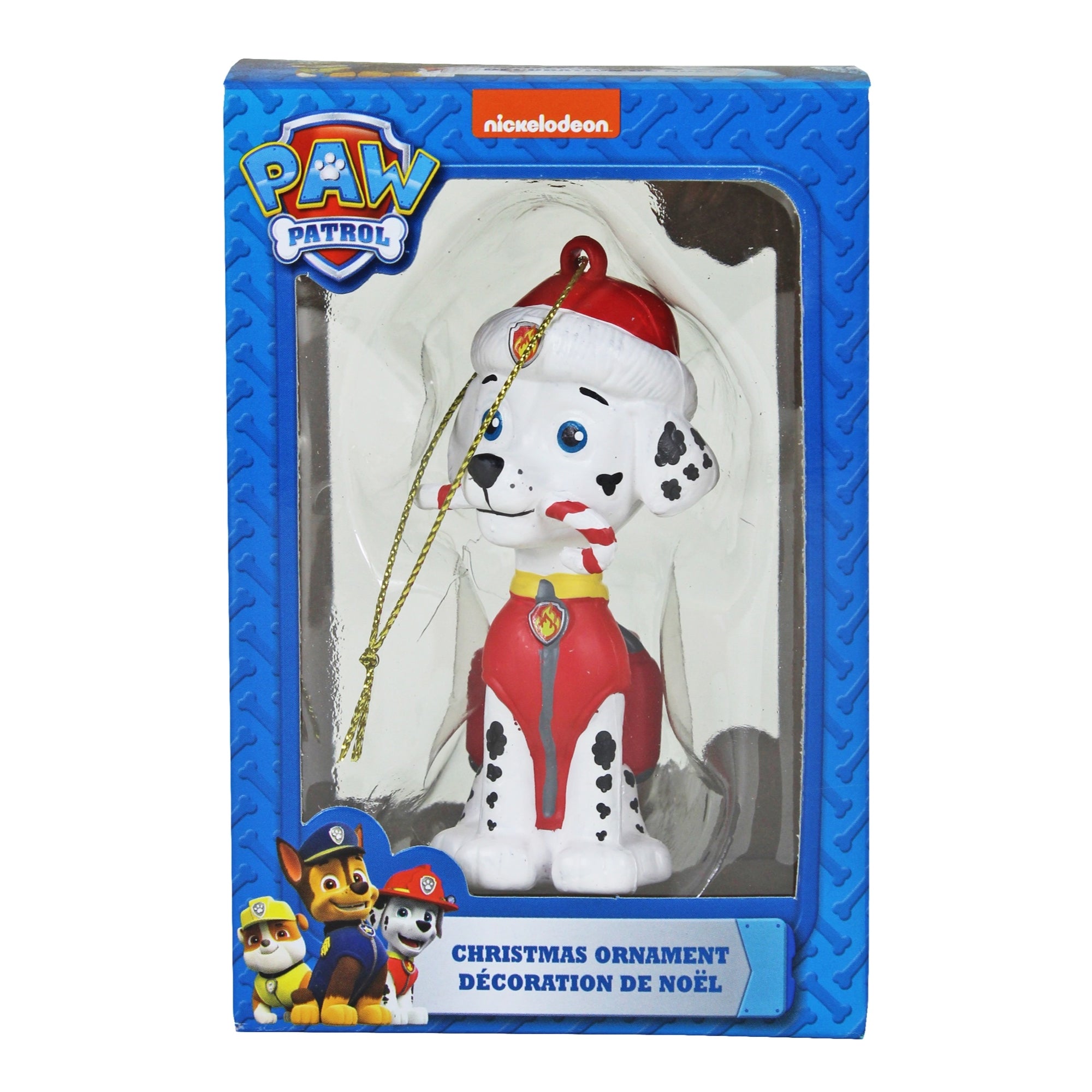 Kurt Adler Resin Ornaments for Christmas Tree, Paw Patrol, Rubble, Chase & Marshall (Pack of 3)