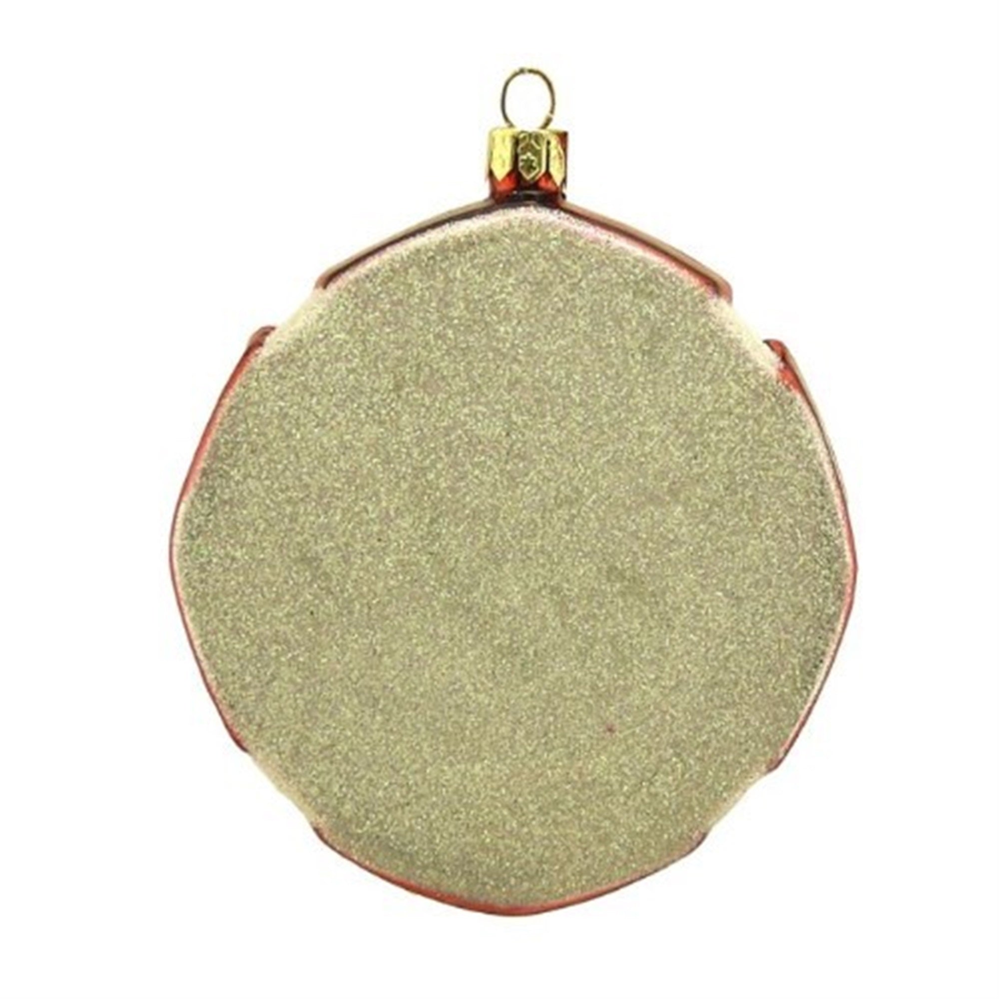 Kurt Adler Noble Gems Glass Ornament for Christmas Tree, Fire Department Shield