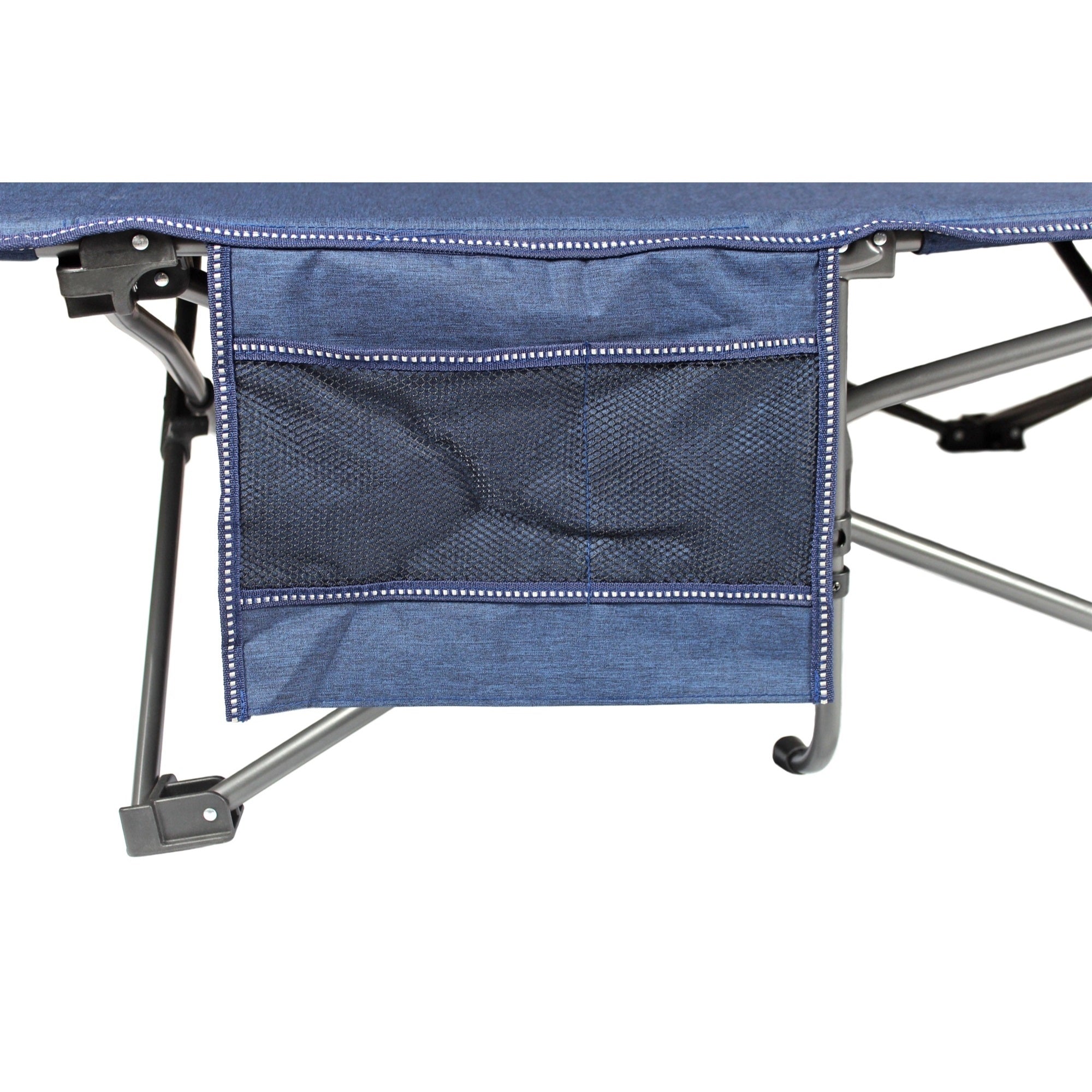Zenithen Limited Blue Self Enclosing Portable Cot with Padding, Dark Blue, 78 Long
