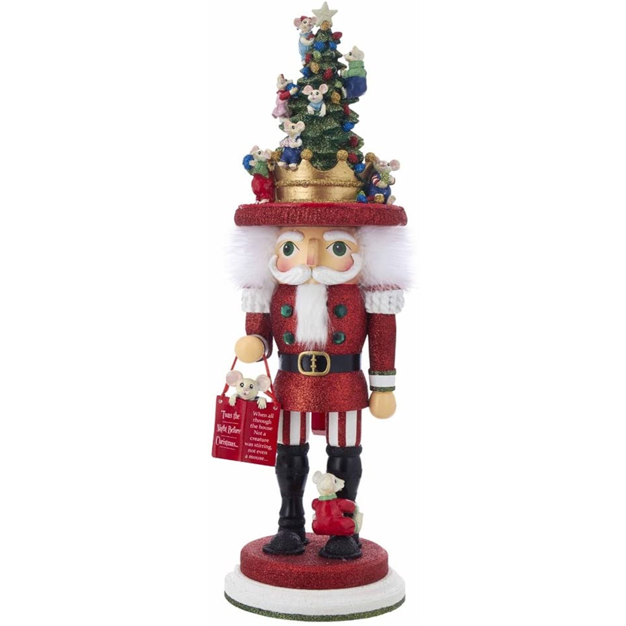 Kurt Adler Hollywood Night Before Christmas Mice Nutcracker, 18"