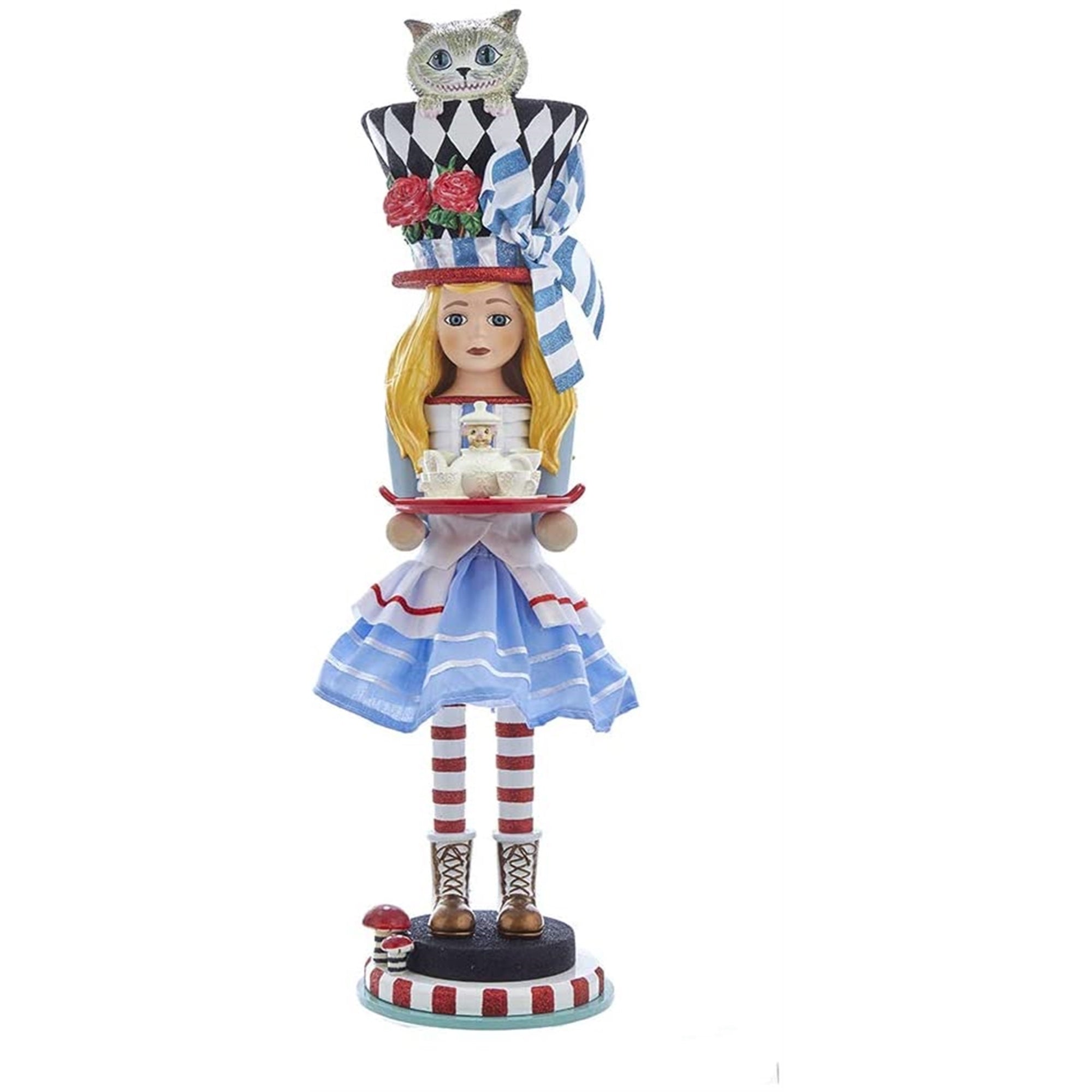 Kurt Adler Hollywood Nutcrackers, Alice Nutcracker, 19.5"