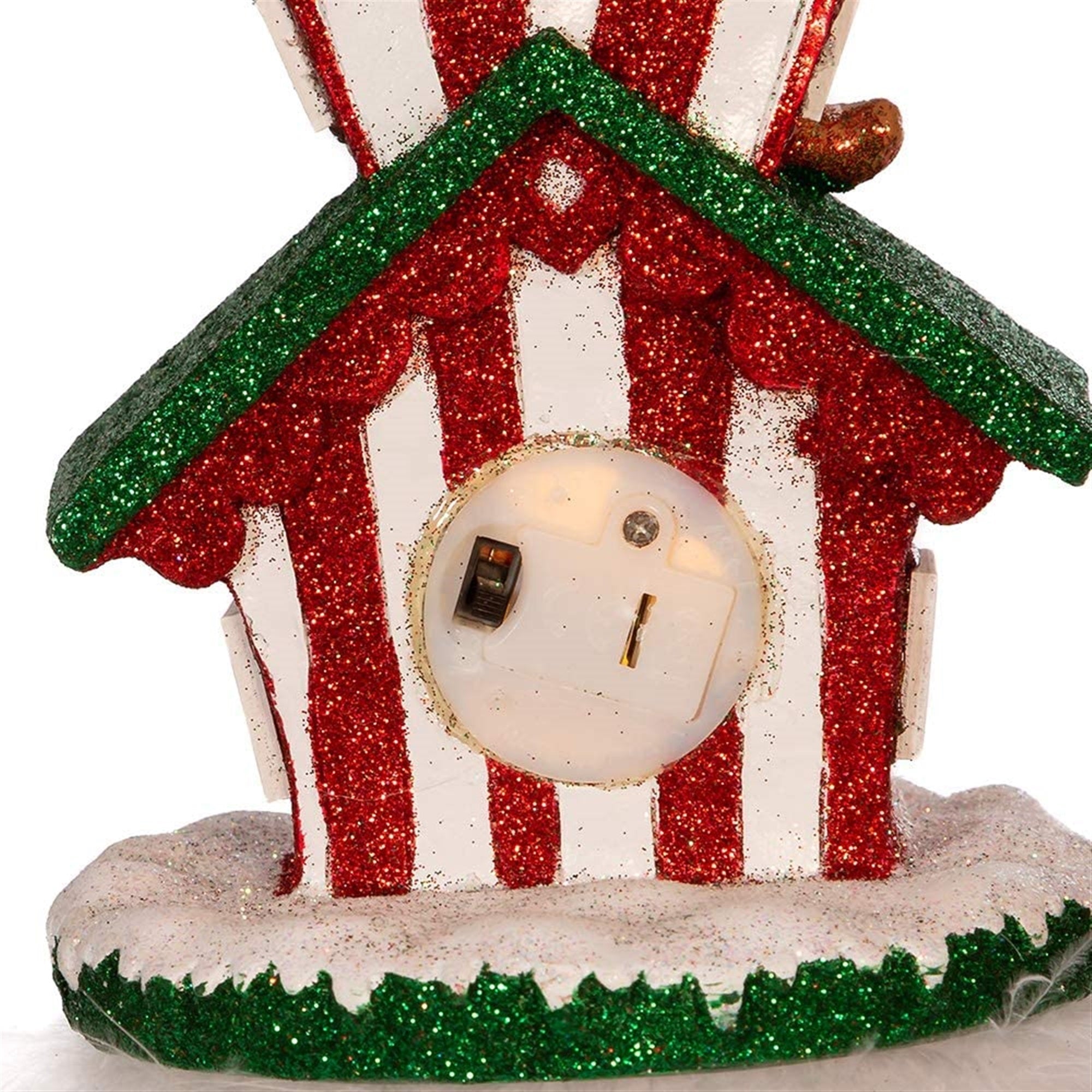 Kurt Adler Hollywood Nutcracker, LED Gingerbread House Hat, 15in